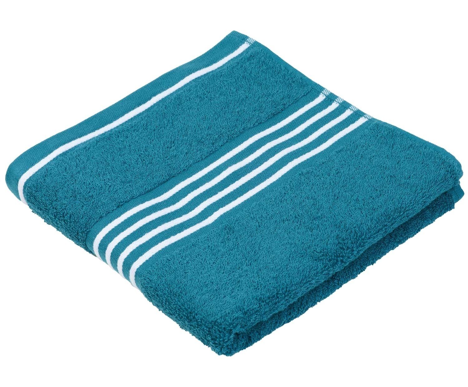 Gözze Handtücher RIO, 50 x 100 cm, Petrol, Streifen, (1-St)