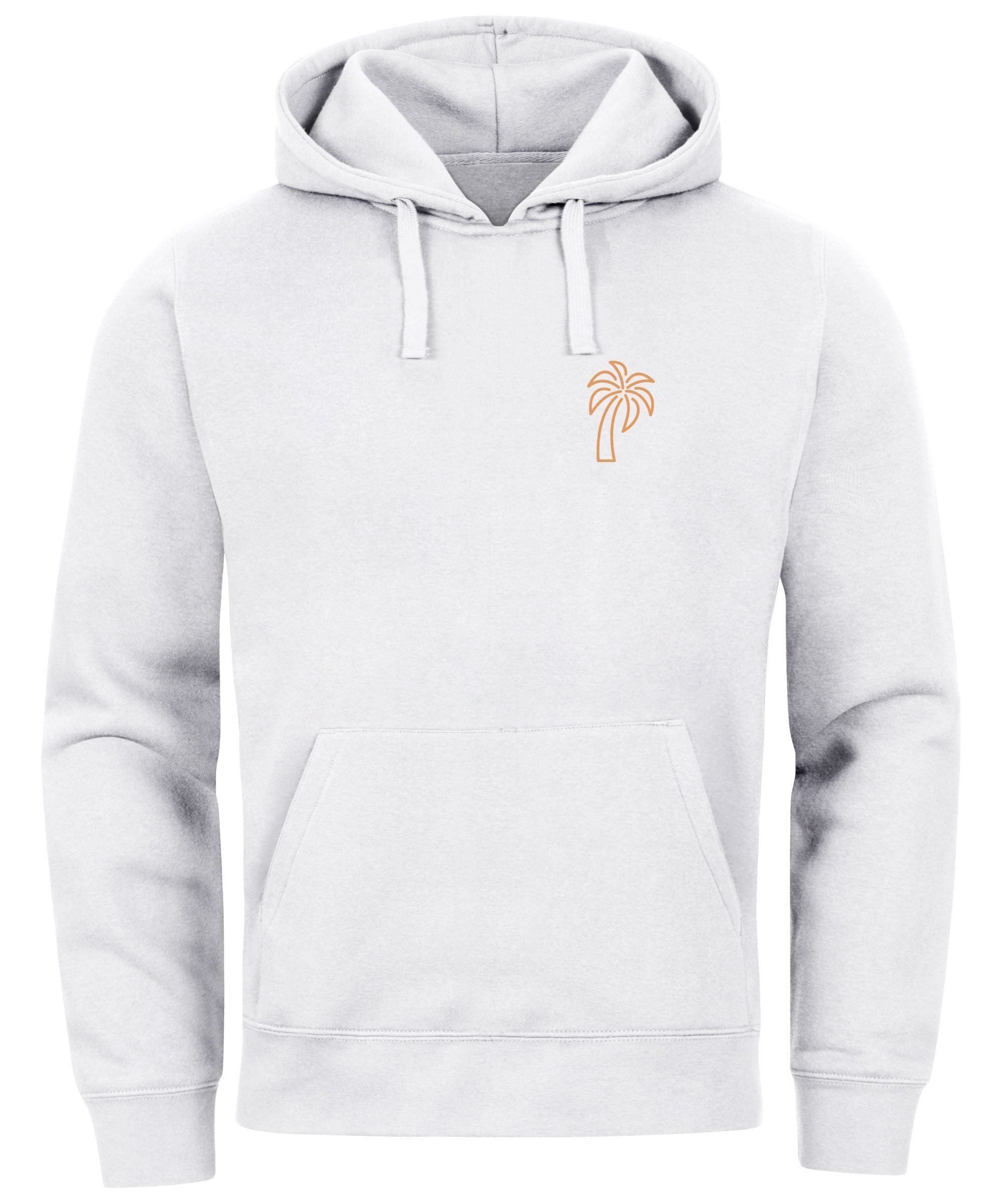 Neverless Hoodie Hoodie Herren Palme Logo günstig online kaufen