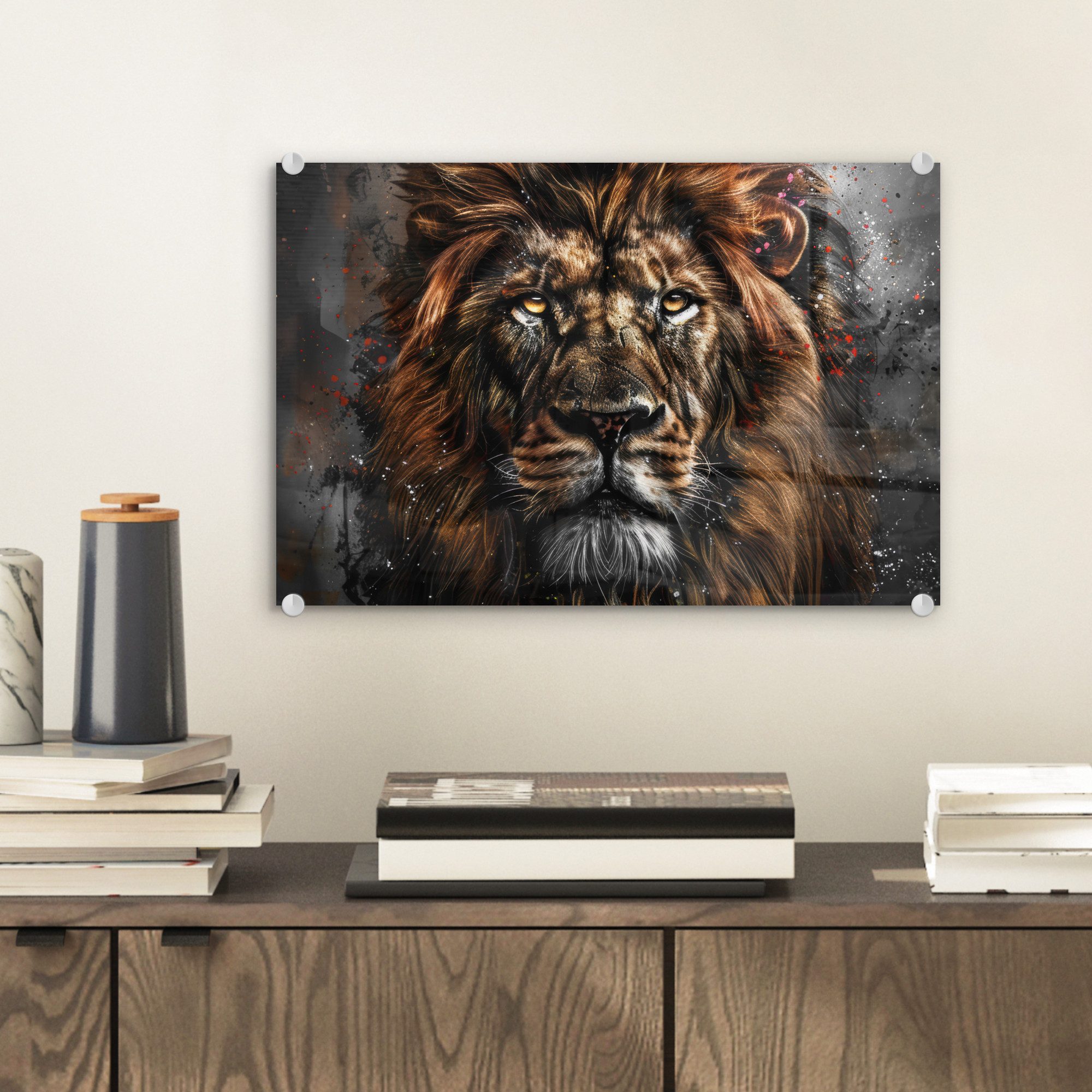 MuchoWow Acrylglasbild Löwe - Tiere - günstig online kaufen