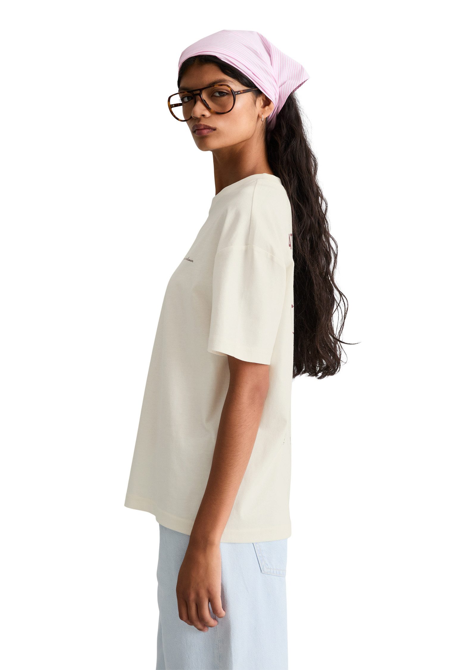 Marc O'Polo DENIM T-Shirt mit Rückenprint