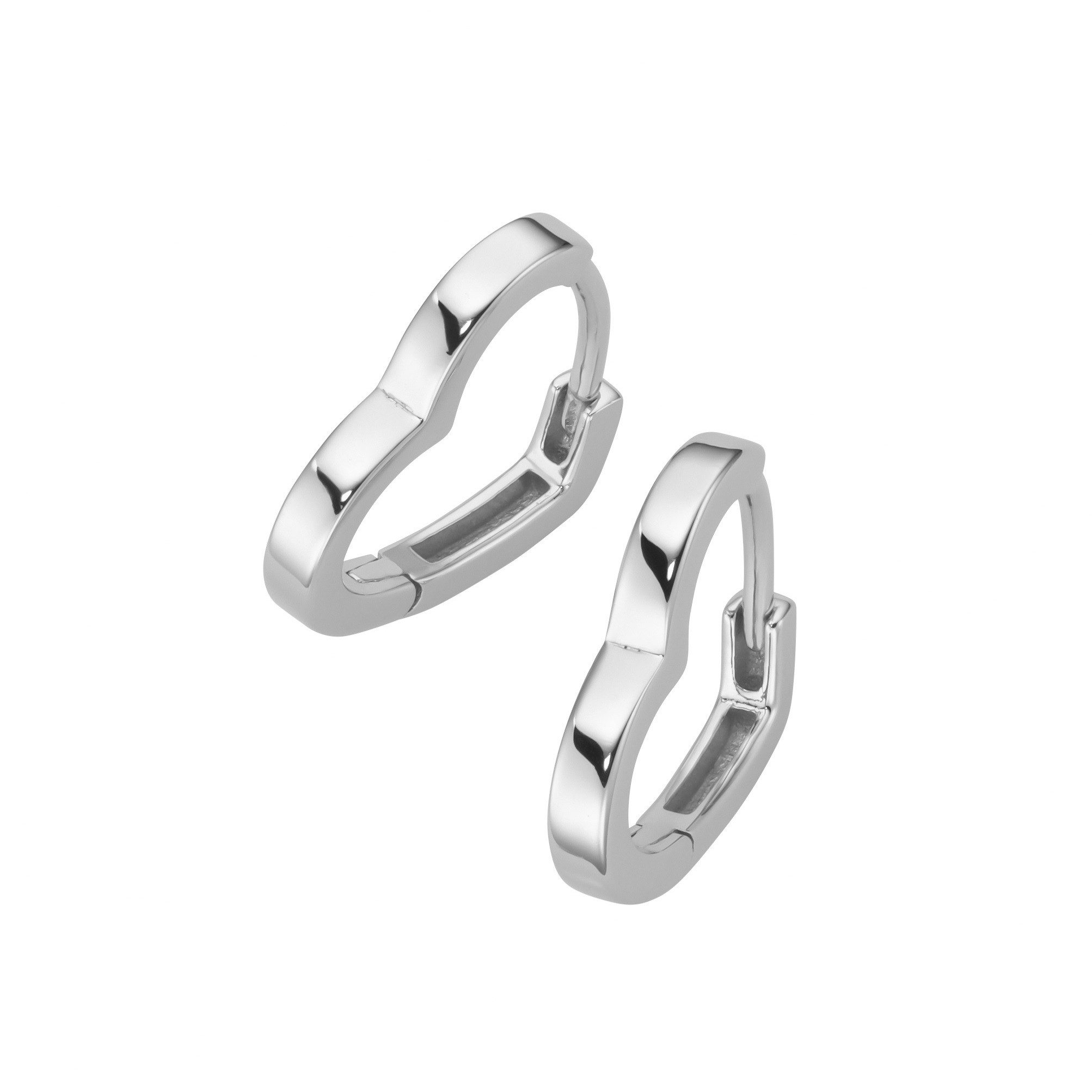 Smart Jewel Paar Creolen in Herzform, Silber 925 günstig online kaufen