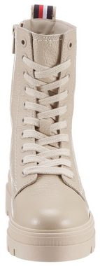 Tommy Hilfiger MONOCHROMATIC LACE UP BOOT Schnürstiefelette mit Logodruck seitlich