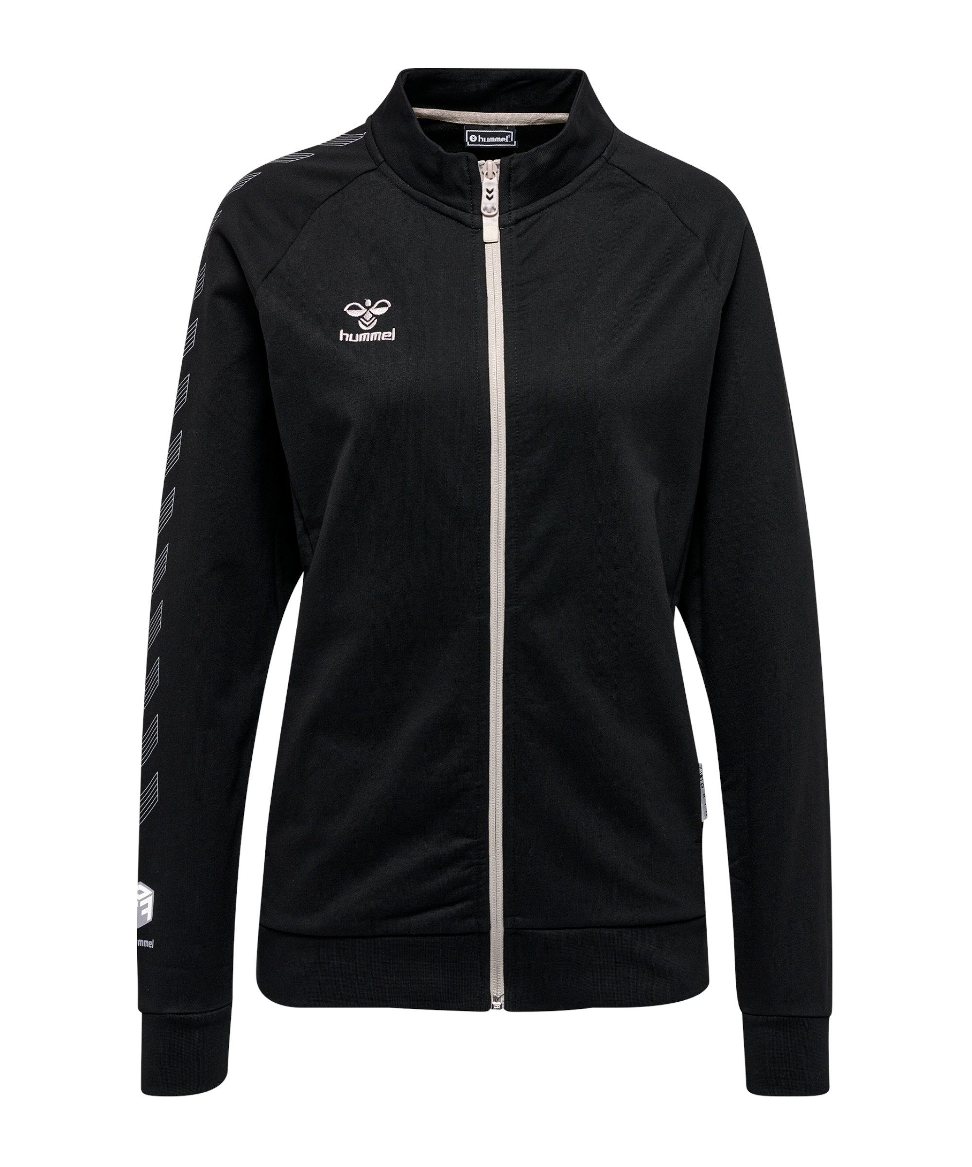 Hummel MOVE GRID COT. ZIP - Sweat zippé - black/noir