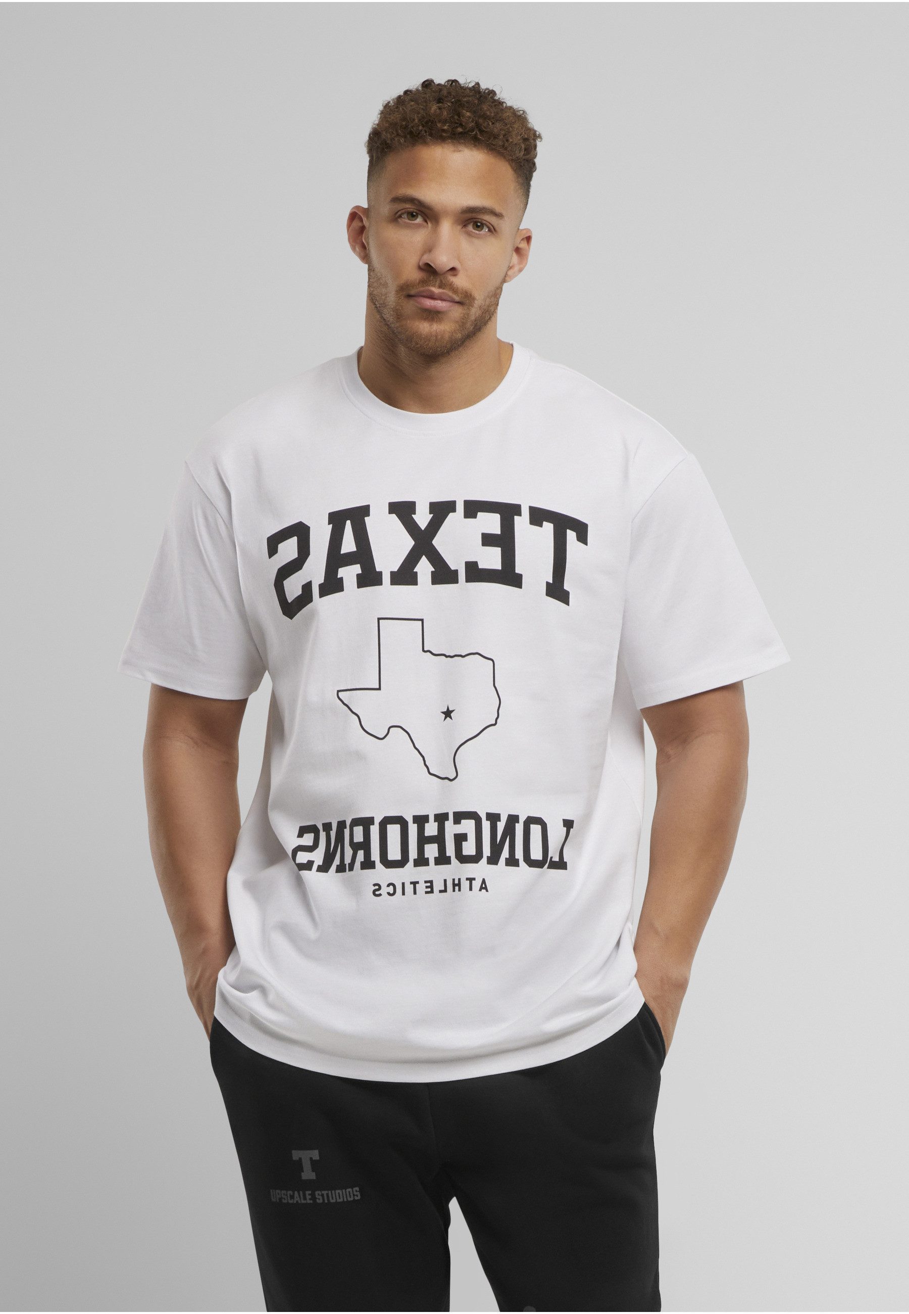 Upscale by Mister Tee T-Shirt Upscale by Mister Tee Texas Longhorns Mirrored Oversize Tee (1-tlg)