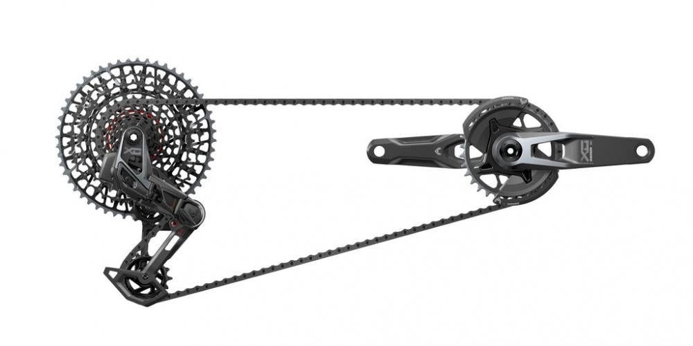 SRAM Schaltung Schaltgr.set SRAM X0 T-Type Eagle AXS V2 DUB MTB Wide,175mm,32Z,XS-129