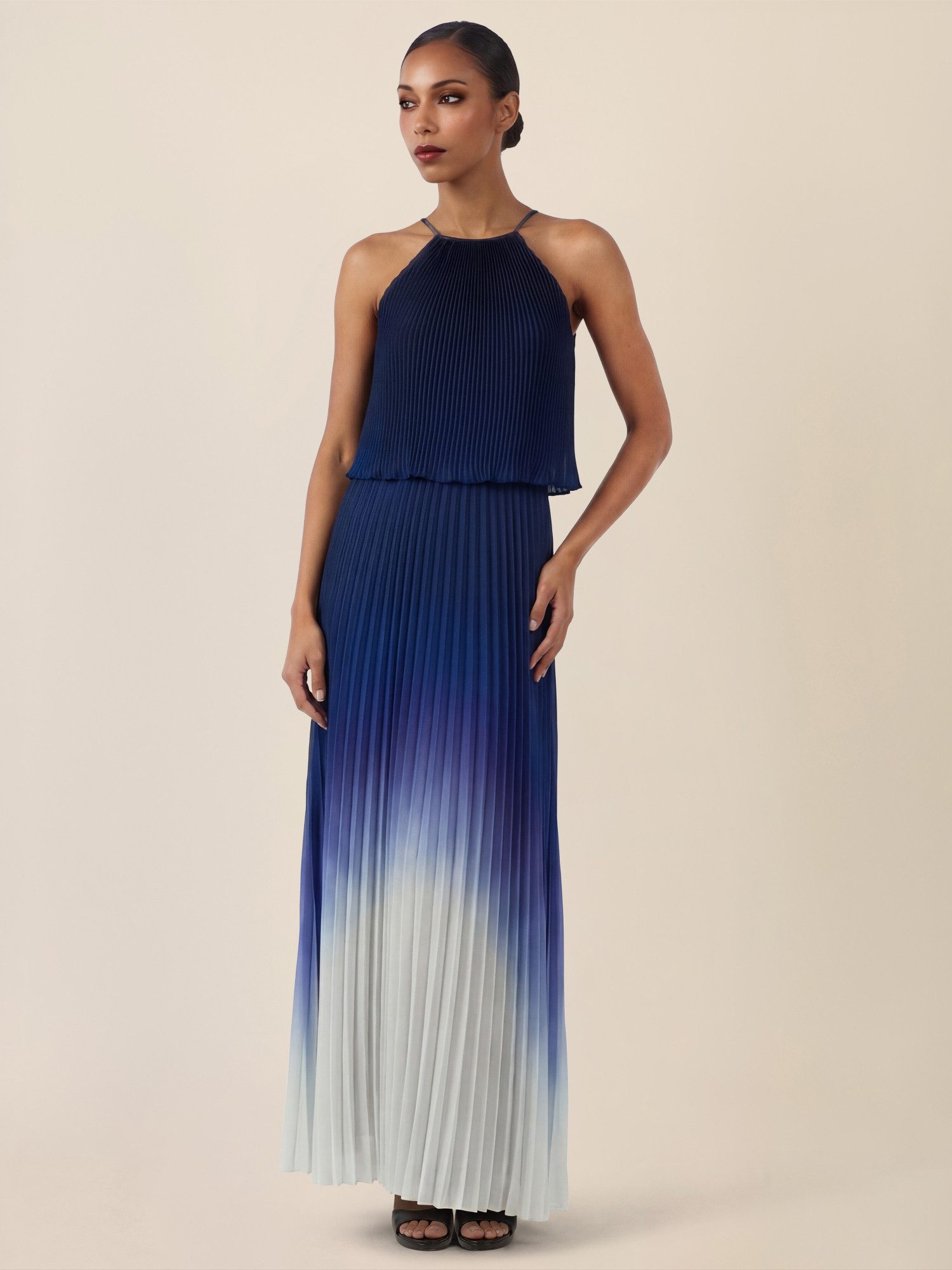 Apart Chiffonkleid mit Farbverlauf