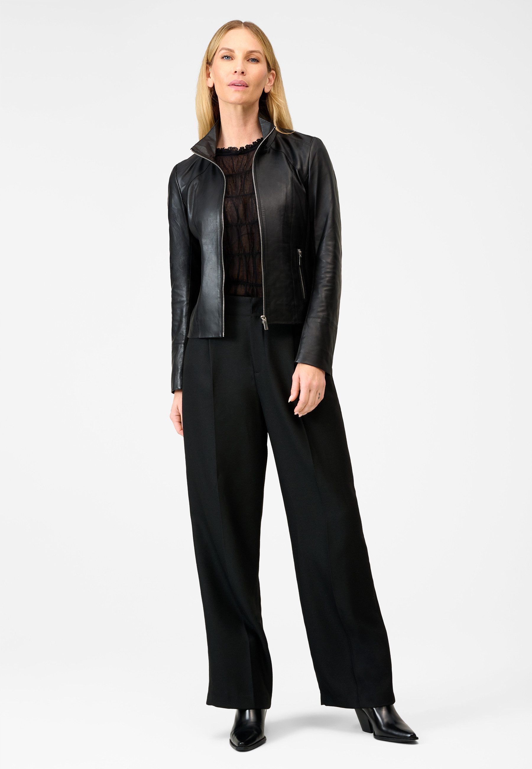 RICANO Lederjacke Lea Hochwertiges Lamm-Nappa-Leder günstig online kaufen