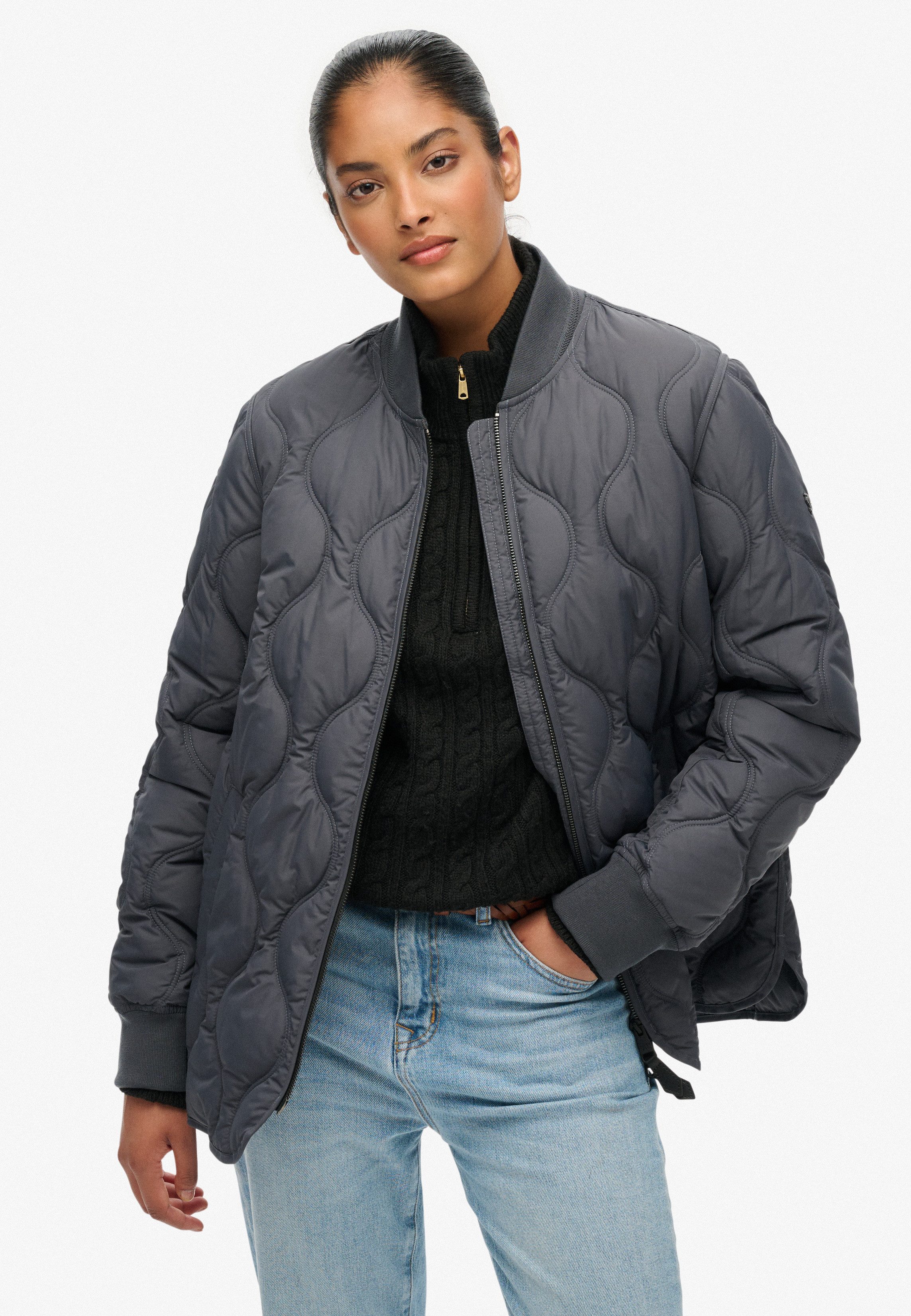 Superdry Steppjacke SHORT QUILTED LINER JACKET günstig online kaufen