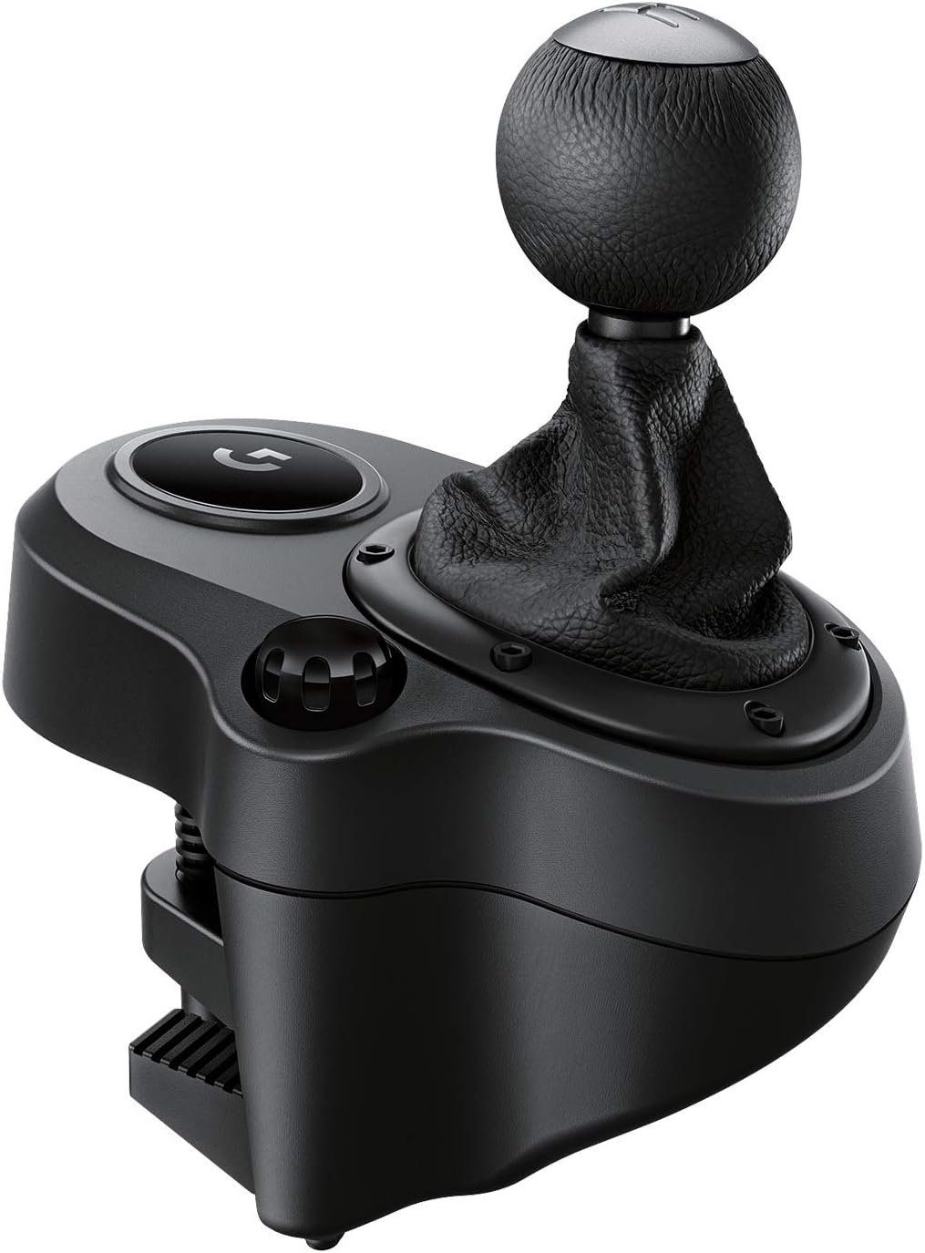 Logitech G Driving Force Shifter Schaltung Schalthebel Gangschaltung Gaming-Controller (Kompatibel mit G29, G920 & G923, 6 Gänge mit H-Schema, Schaltknauf aus Echtleder & Stahl)