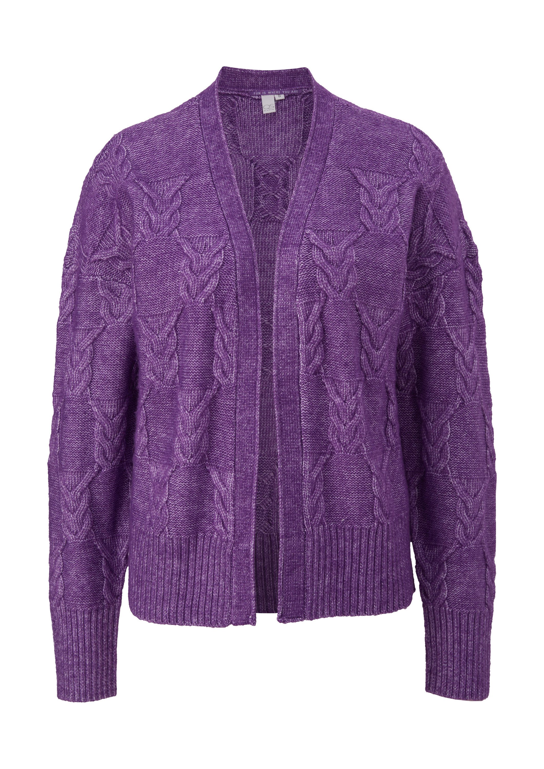 QS Cardigan Strickjacke Strickjacke aus Wollmix günstig online kaufen