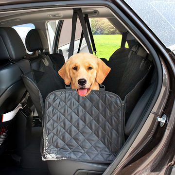 JOEAIS Tierdecke Hundedecke Auto Rückbank Hunde Autositz Kofferraumschutz, für Hunde mit Seitenschutz Kratzfeste Autodecke für den Rücksitz