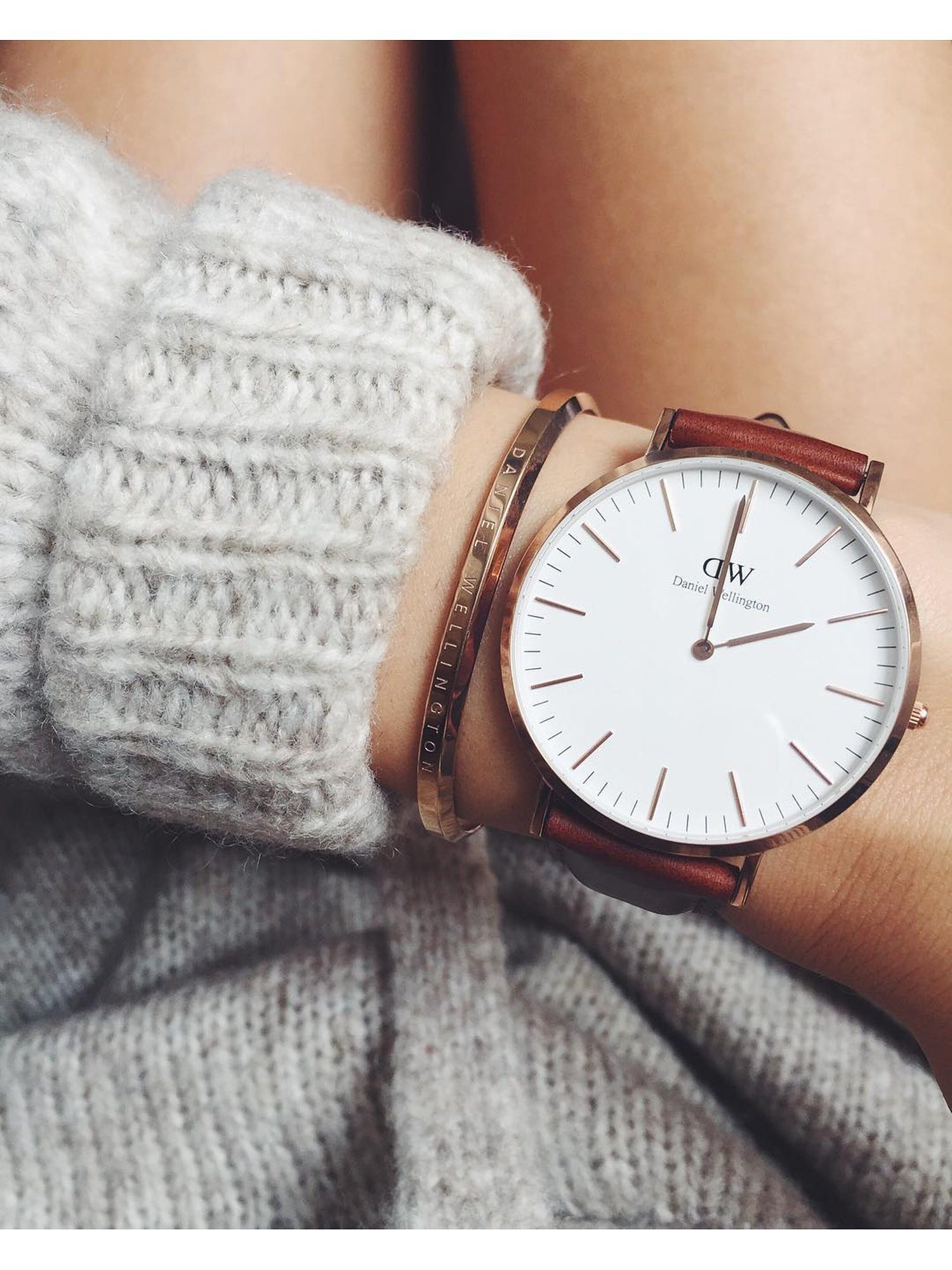 Daniel Wellington Quarzuhr Daniel Wellington Damen-Uhren Analog Quarz – Bild 4 von 4