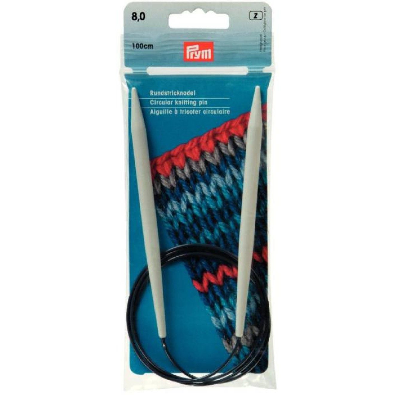 Prym Stricknadeln Rundstricknadel 2,50 mm 40 cm grau