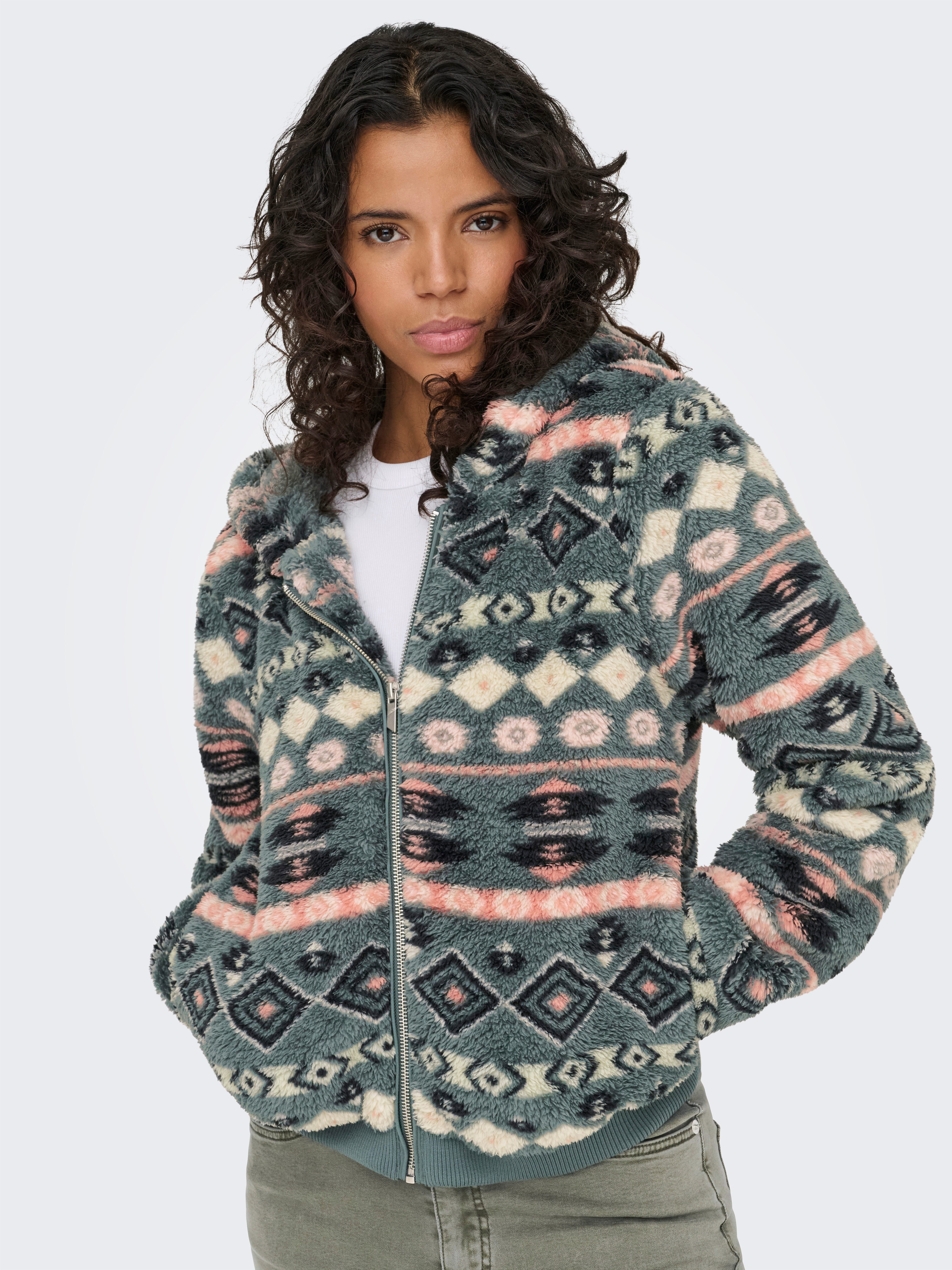ONLY Outdoorjacke ONLANNA CONTACT AOP HOOD JACKET OTW CS