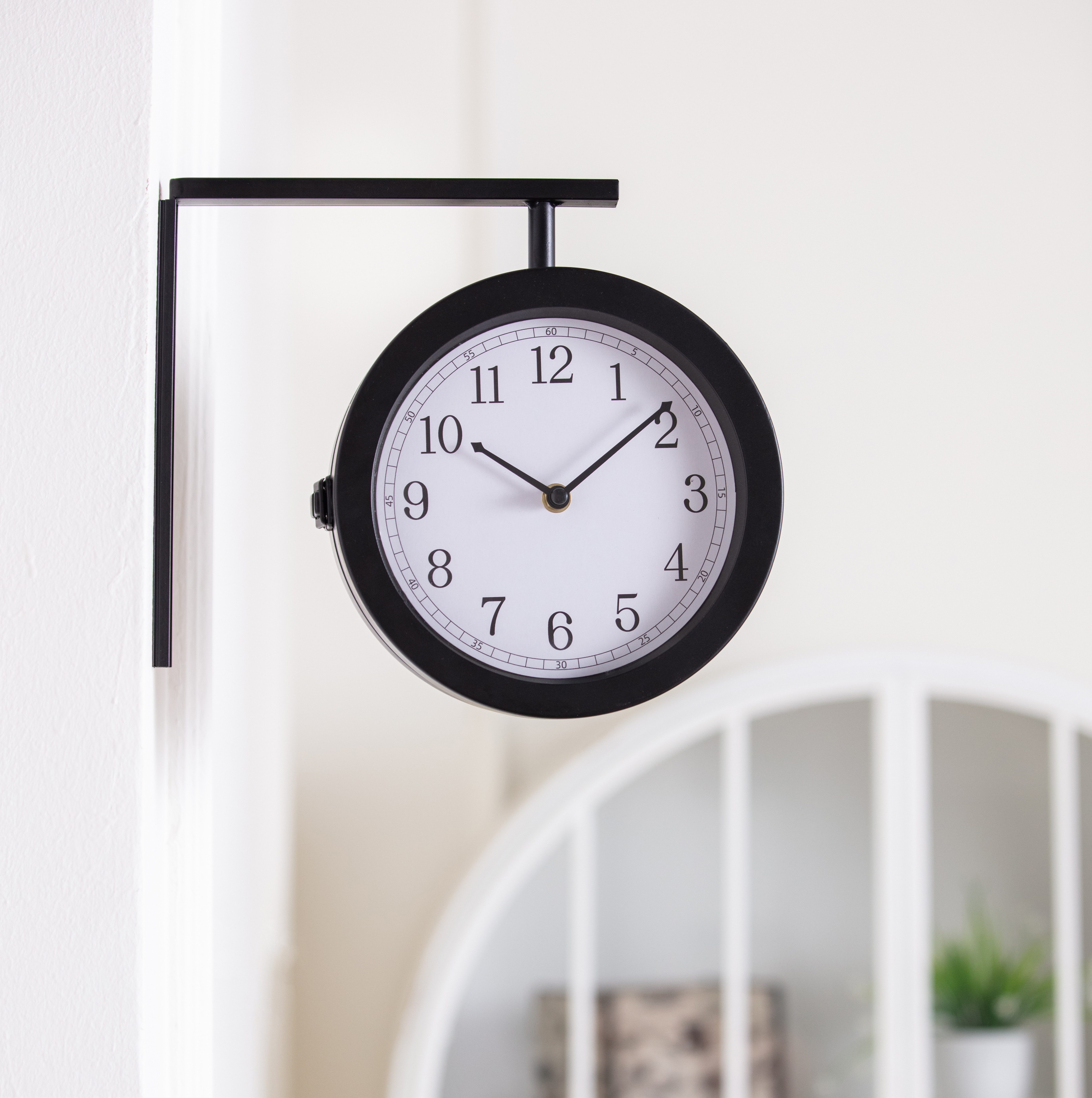K&L Wall Art Wanduhr hängende Bahnhofsuhr günstig online kaufen
