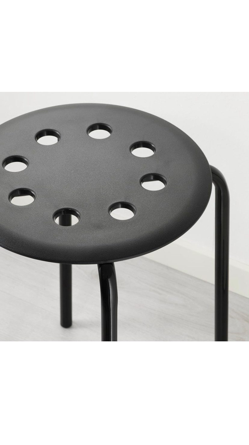 IKEA Sitzhocker IKEA MARIUS Hocker Stapeltisch, 45 cm