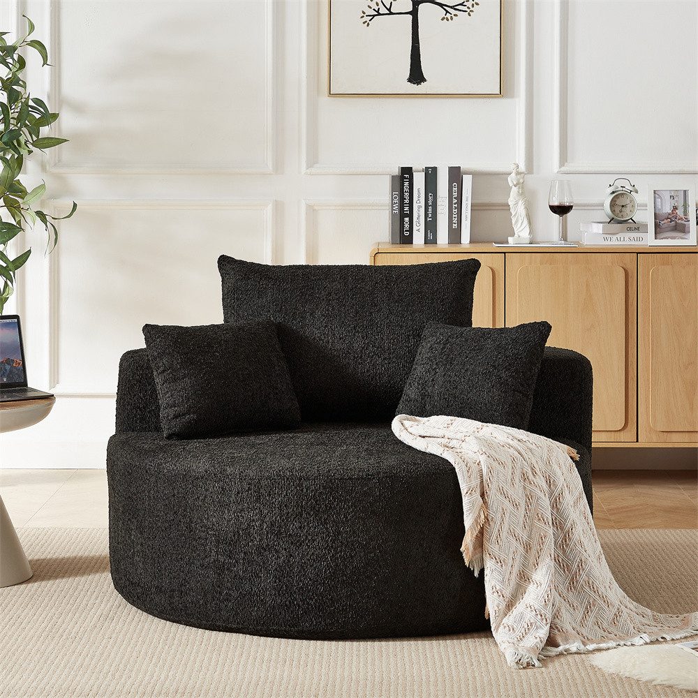 MODFU Relaxsessel Flauschiger moderner Schlafsesse (mit günstig online kaufen