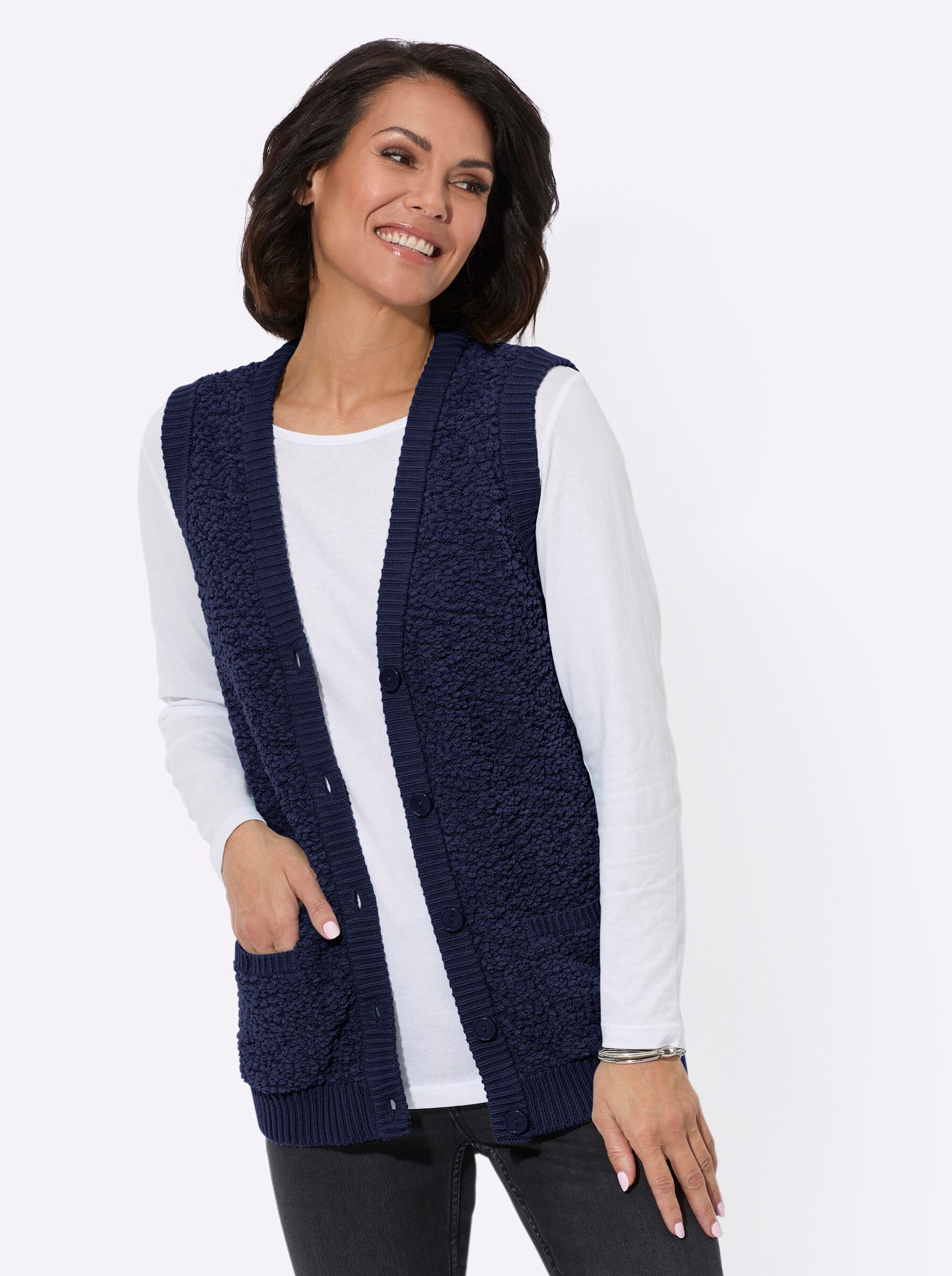 Witt Strickweste Strickweste Ärmellos günstig online kaufen