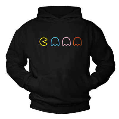 MAKAYA Kapuzenpullover Herren Vintage Gamer Motiv Nerd Gescheke Sweatshirt Pulli Hoodie Man