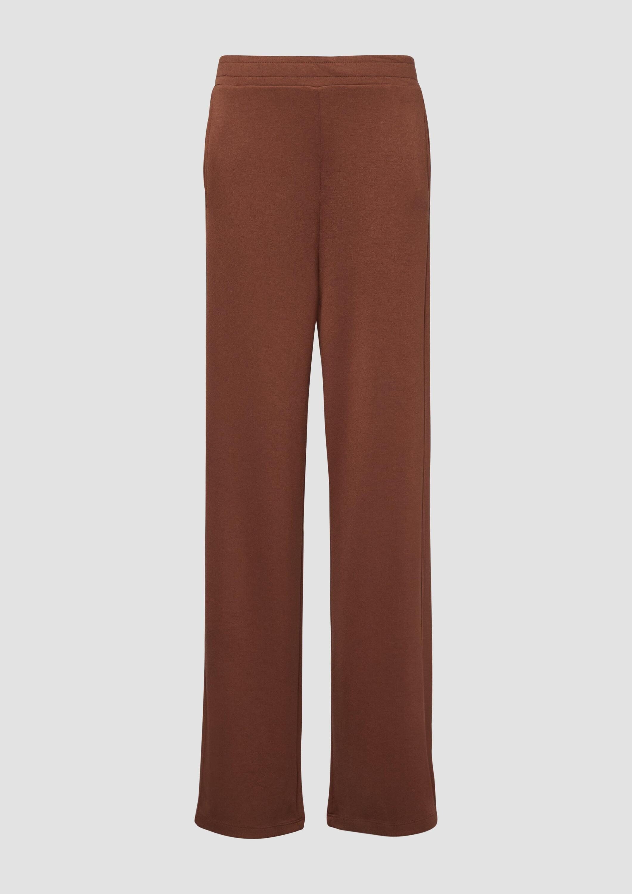 s.Oliver Chinos Hose High Rise Hose aus Viskosemix mit Wide Leg