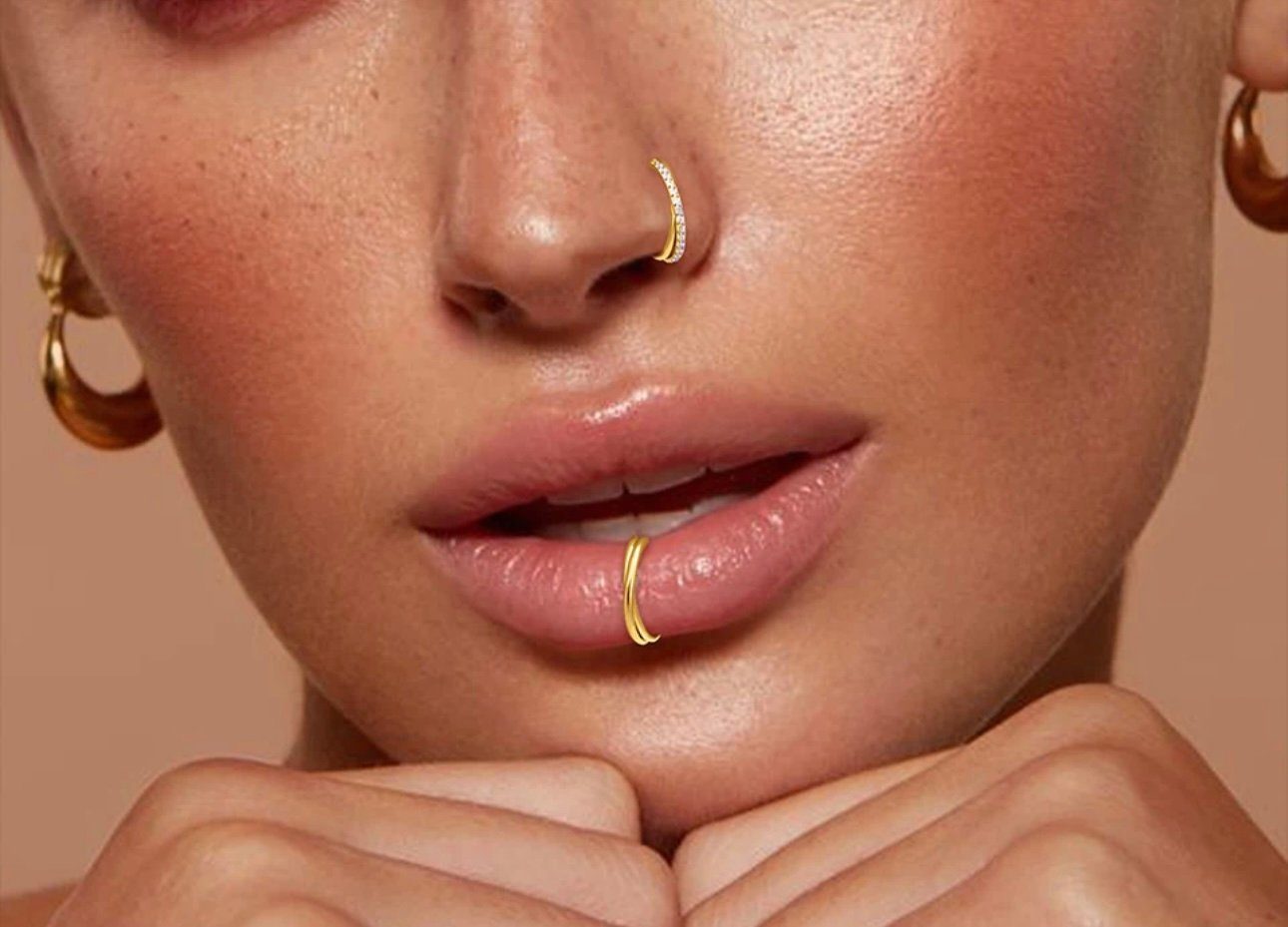 Karisma Schmuck Nasenpiercing Titan 23 Hinged Segmentring Überkreuzt Septum günstig online kaufen