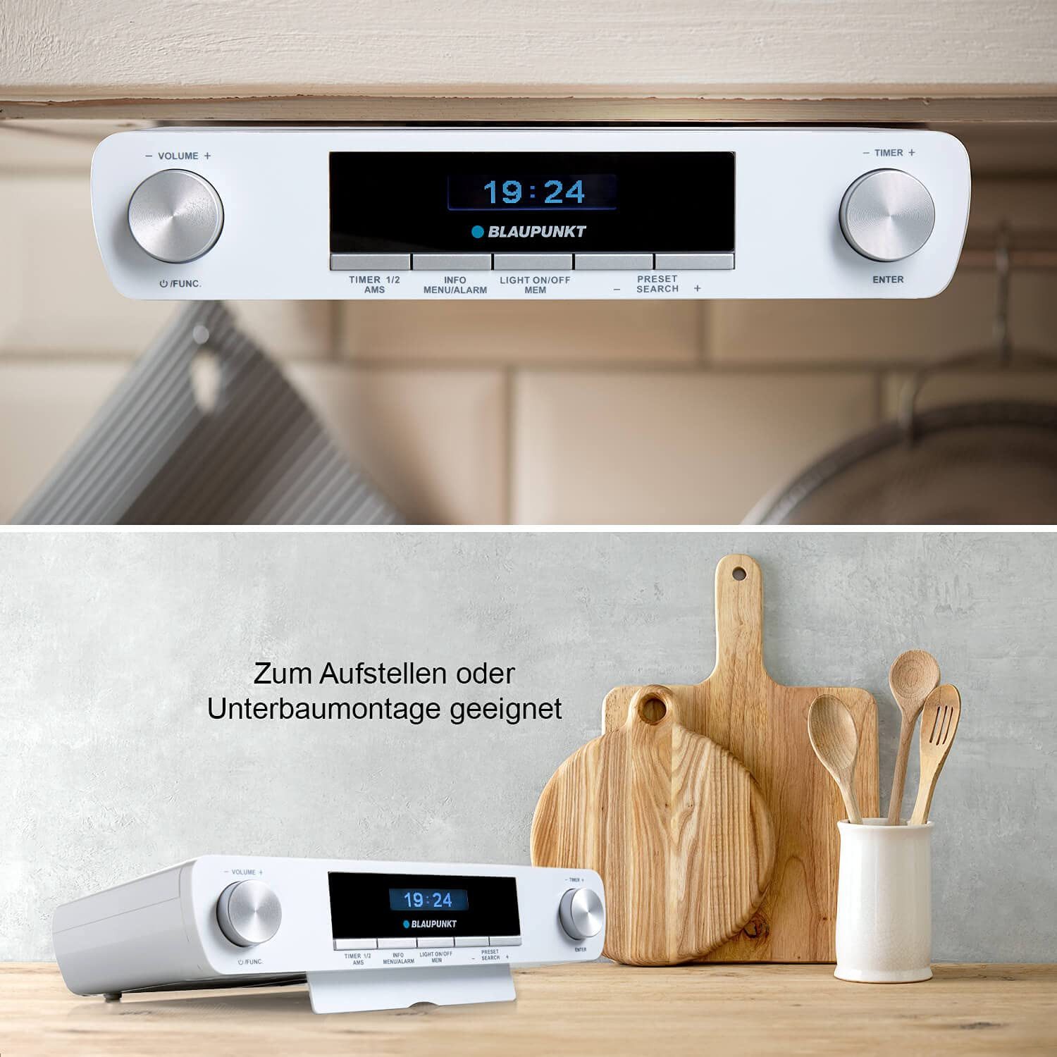 Blaupunkt KRD 100 Küchen-Radio (Kabelloses Bluetooth-Radio mit DAB+/UKW, Multidisplay, Timer) – Bild 4 von 5