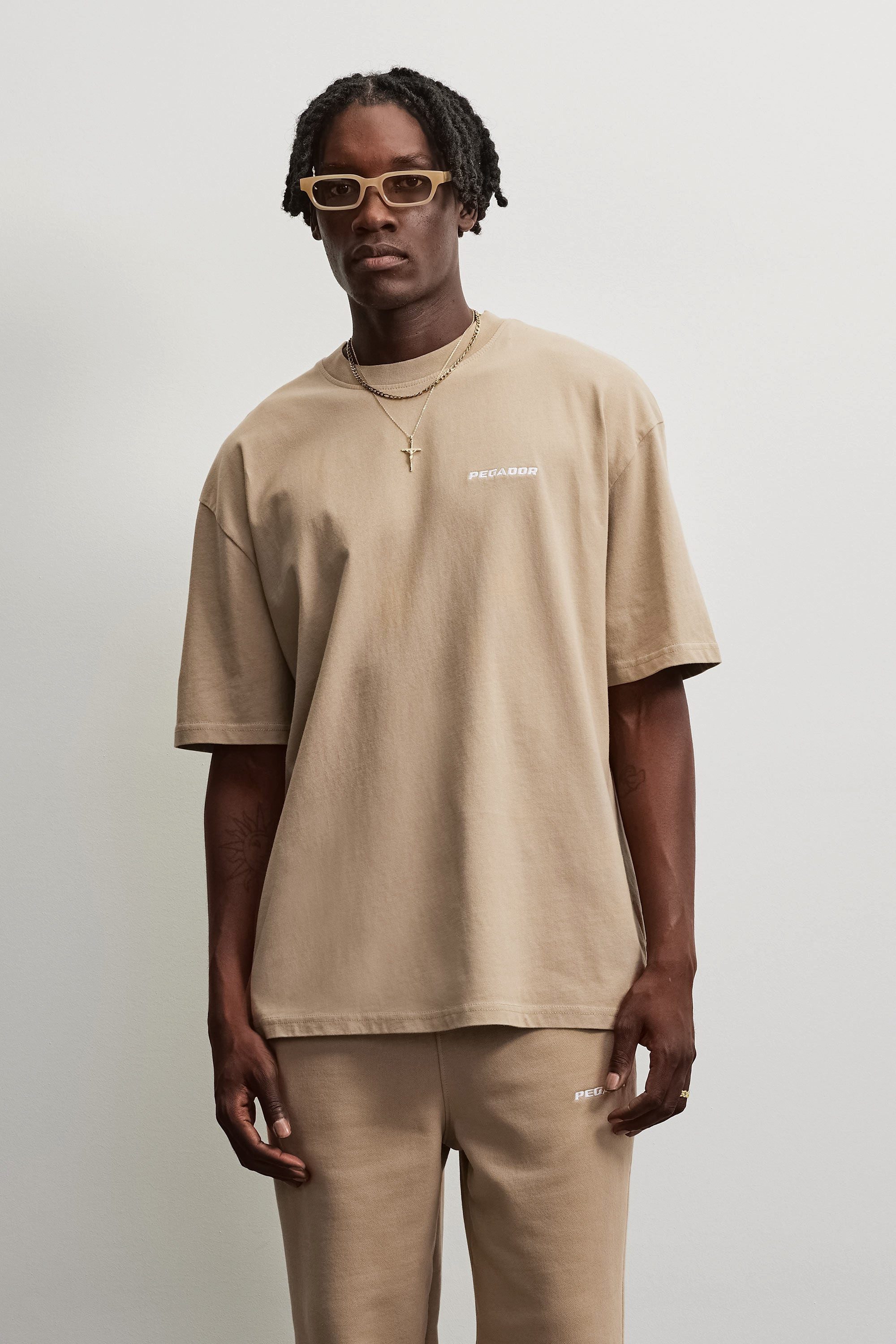 PEGADOR T-Shirt LOGO OVERSIZED TEE Baumwolle, oversize