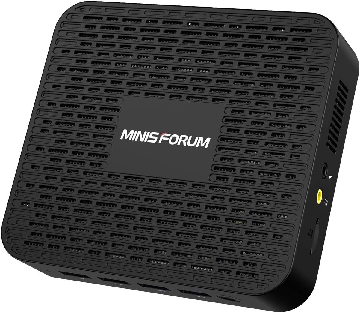 MINIS FORUM GK41 Mini-PC (Intel Celeron J4125, UHD Graphics 600, 8 GB RAM, 128 GB SSD, 2,7 GHz 4xUSB 3.0-Ports 2xGigabit-Ethernet 4K HDMI/DP WiFi Dual BT 4.2)