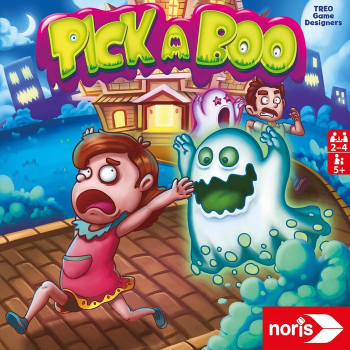SIMBA Lernspielzeug Pick A Boo - Reaktionsspiel 2-4 Spieler ab 5 Jahren Geisterspuk mit Spaß