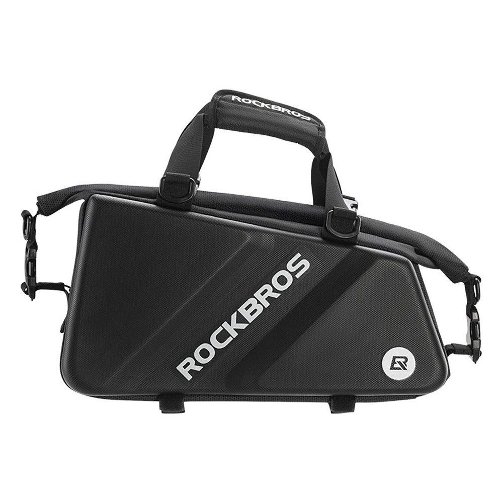 ROCKBROS Fahrradtasche Gepäckträgertasche Radreisetasche Hartschalentasche (Spar-Set, 1-tlg., 11,6 l wasserdicht), wasserdicht, Reflektoren, Rollverschluss