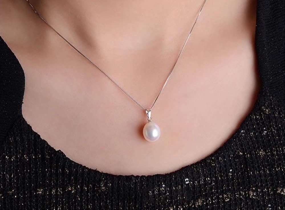 925 Johanson Silber Kim Sterling aus Weiß Silber, Süßwasserperle Perlenkette