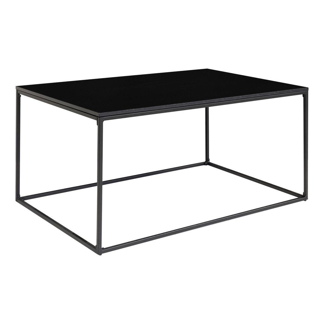 House Nordic Couchtisch Vita Couchtisch mit 60x90x4... schwarz - Couchtisch, Gestell schwarzem