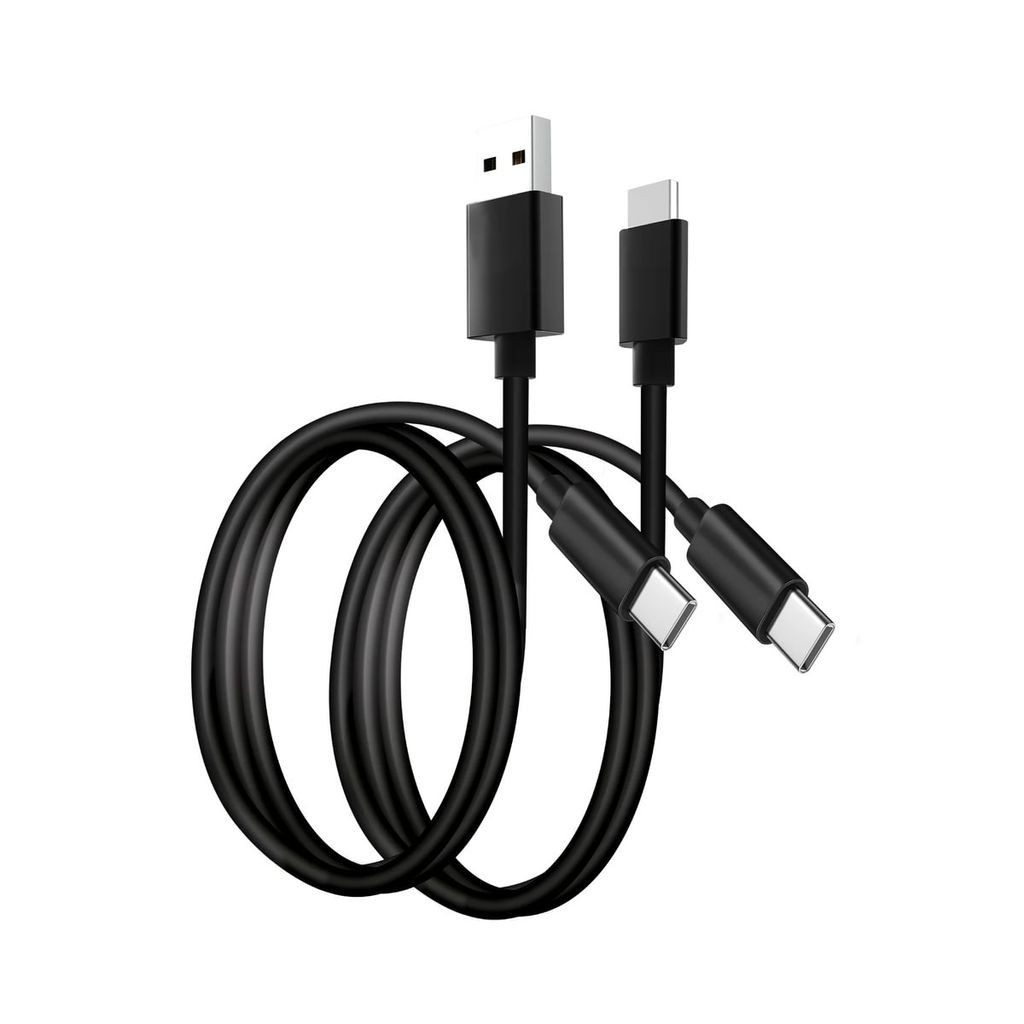 Stealth Silikon Ladekabel im Doppelpack je 2m (1x USB-A -> C & 1x USB-C -> C) USB-Kabel, USB Typ A, USB-C, (200 cm), Flexibles Silikon