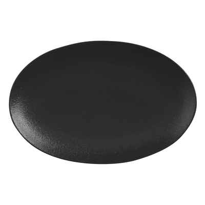 Maxwell & Williams Servierplatte »Caviar Black Oval 25 x 16 cm«, Keramik