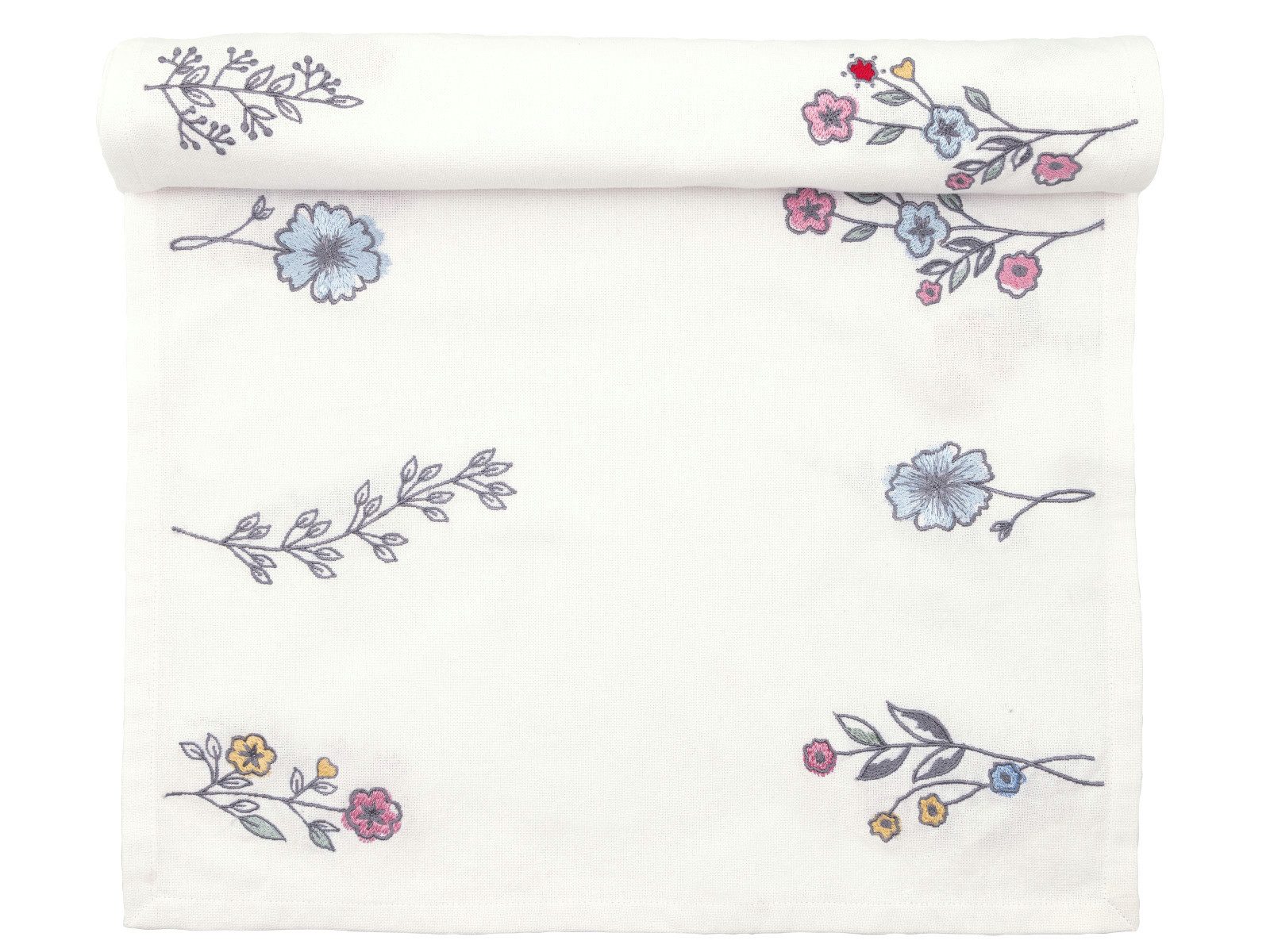 Greengate Tischdecke Venissa Tischläufer white 140x45cm günstig online kaufen