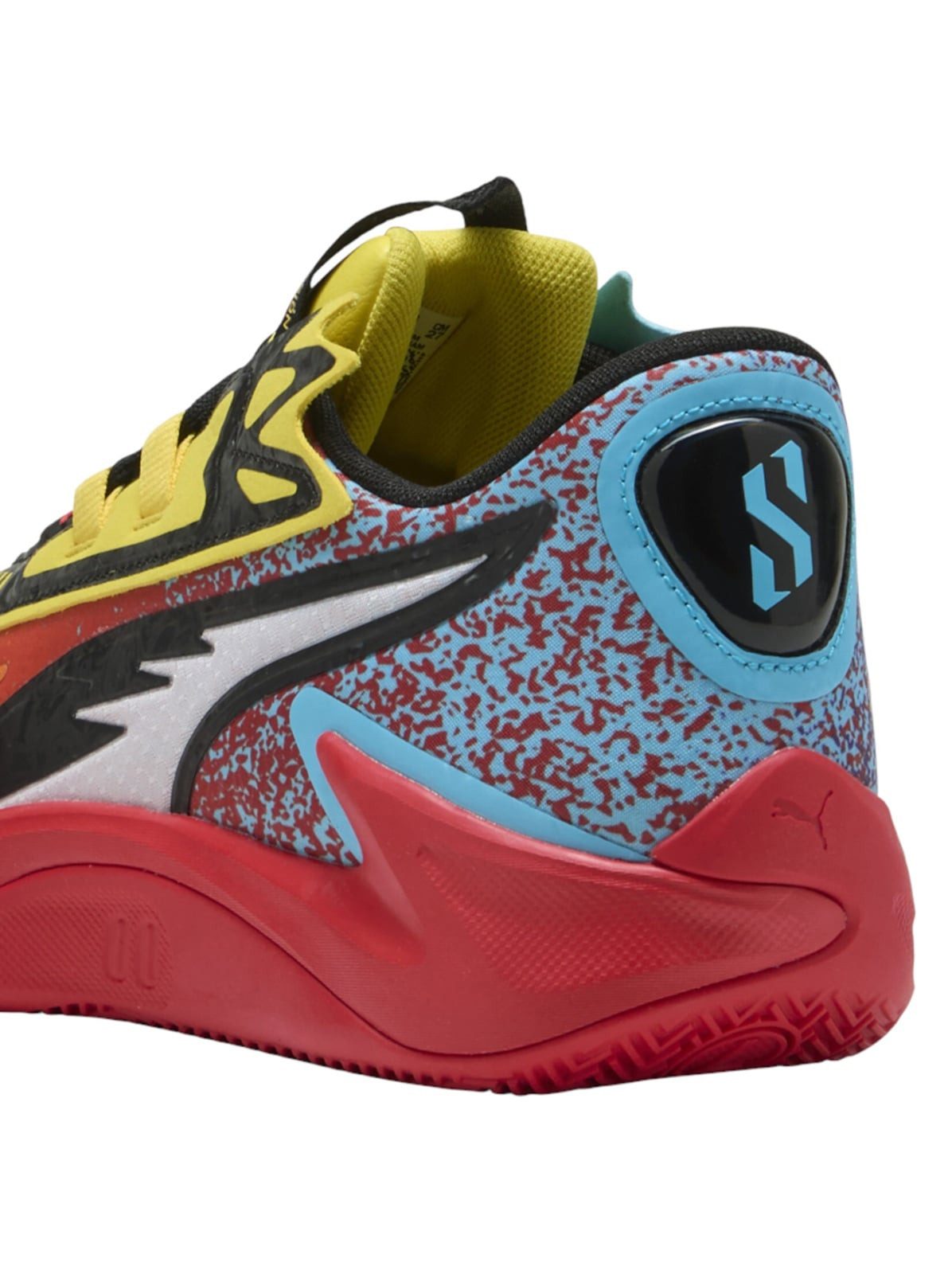PUMA Hallen-Indoorschuhe Scoot Zeros II Caution Rickie (Basketball) bunt Badmintonschuh