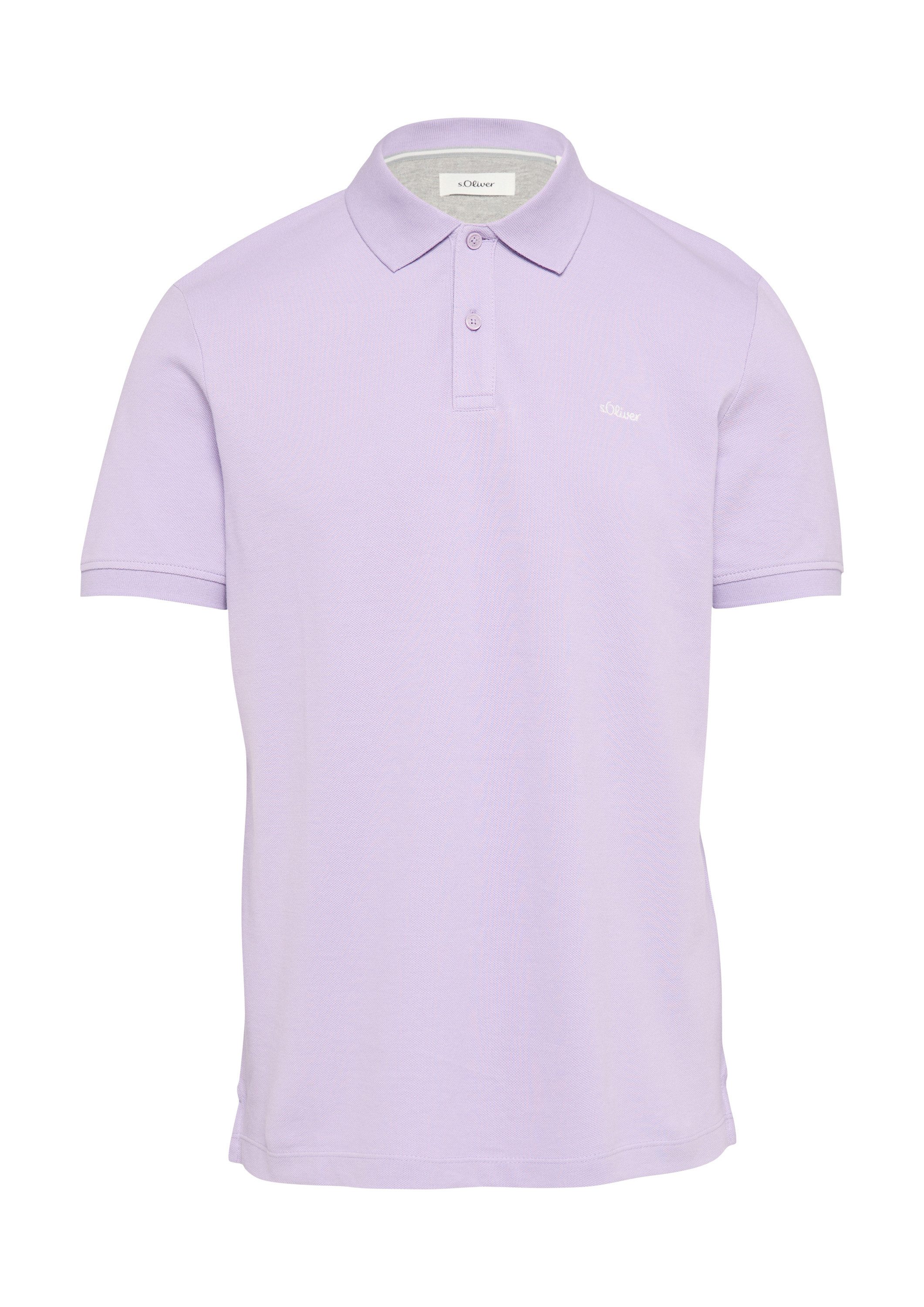 s.Oliver Kurzarmshirt Polo-Shirt Poloshirt aus Baumwollpiqué günstig online kaufen
