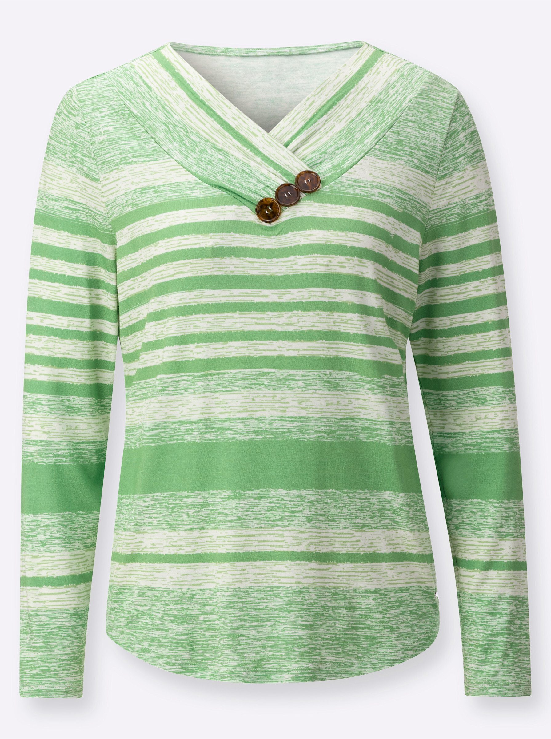 T-Shirt V-Shirt Langarm