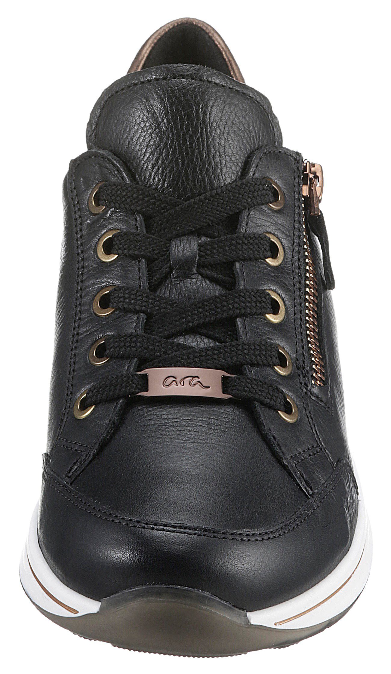 = H weit in OSAKA Komfortweite Ara sehr Sneaker schwarz-bronzefarben