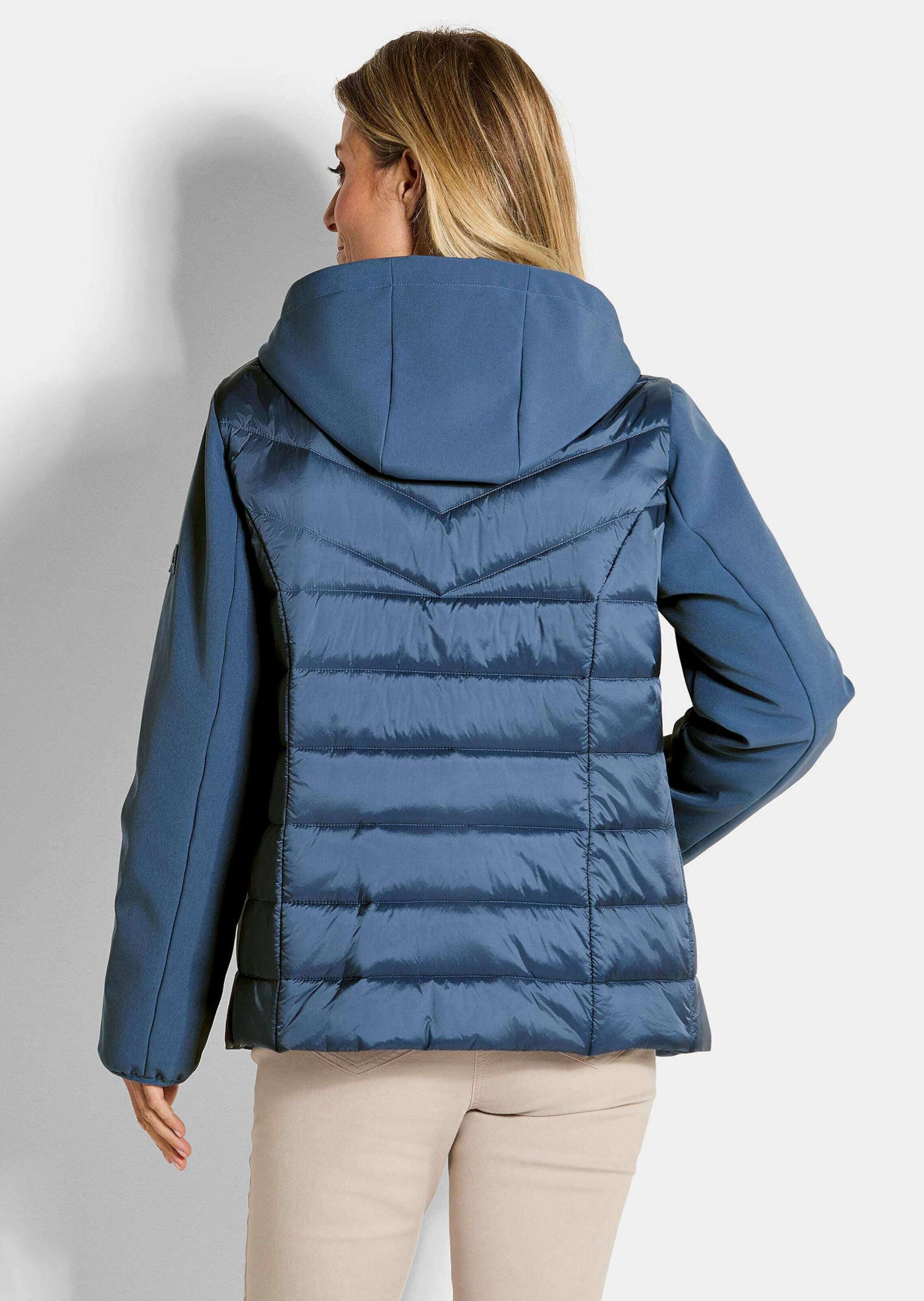 GOLDNER Outdoorjacke Kurzgröße: Sportive Steppjacke mit Kapuze Winterjacke mit Stehkragen, Reißverschlüssen, Taschen und Langarm – Bild 3 von 5