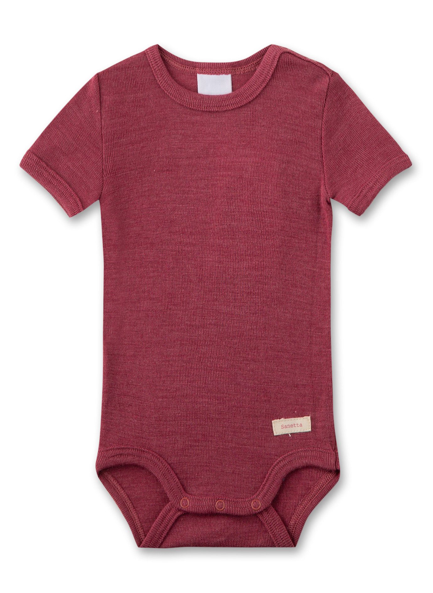 Sanetta Kurzarmbody Wool Silk Basic