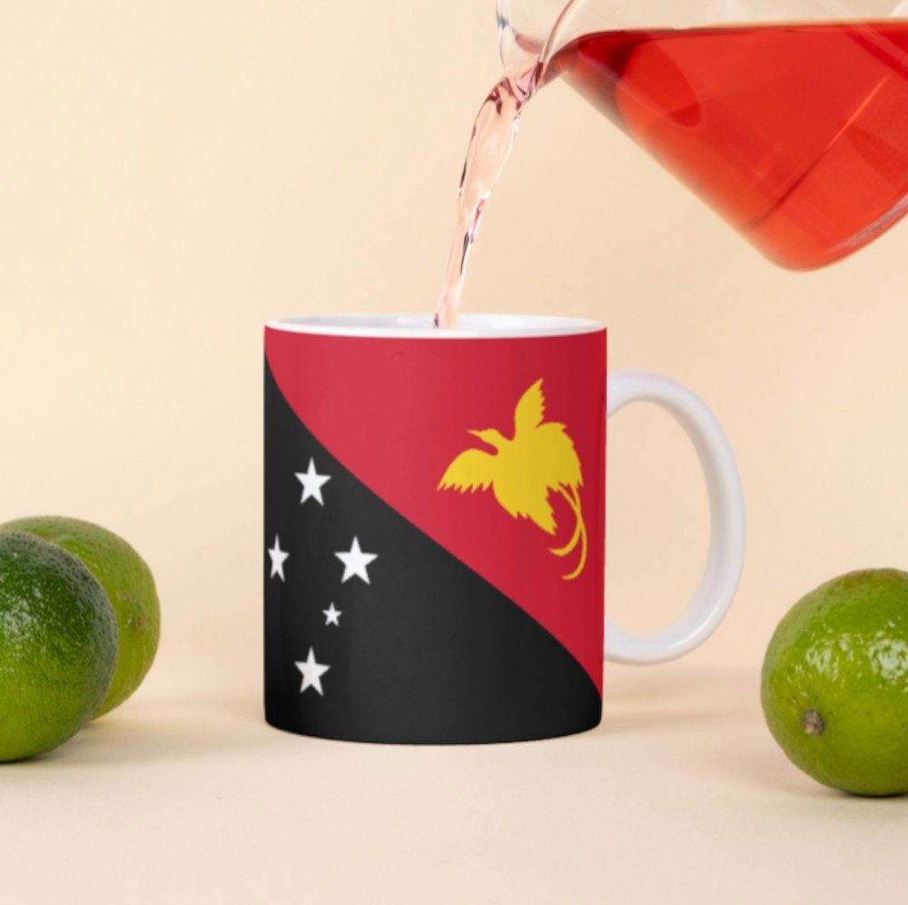 Tinisu Tasse Papua-Neuguinea Tasse Flagge Pot Kaffeetasse National Becher Kaffee