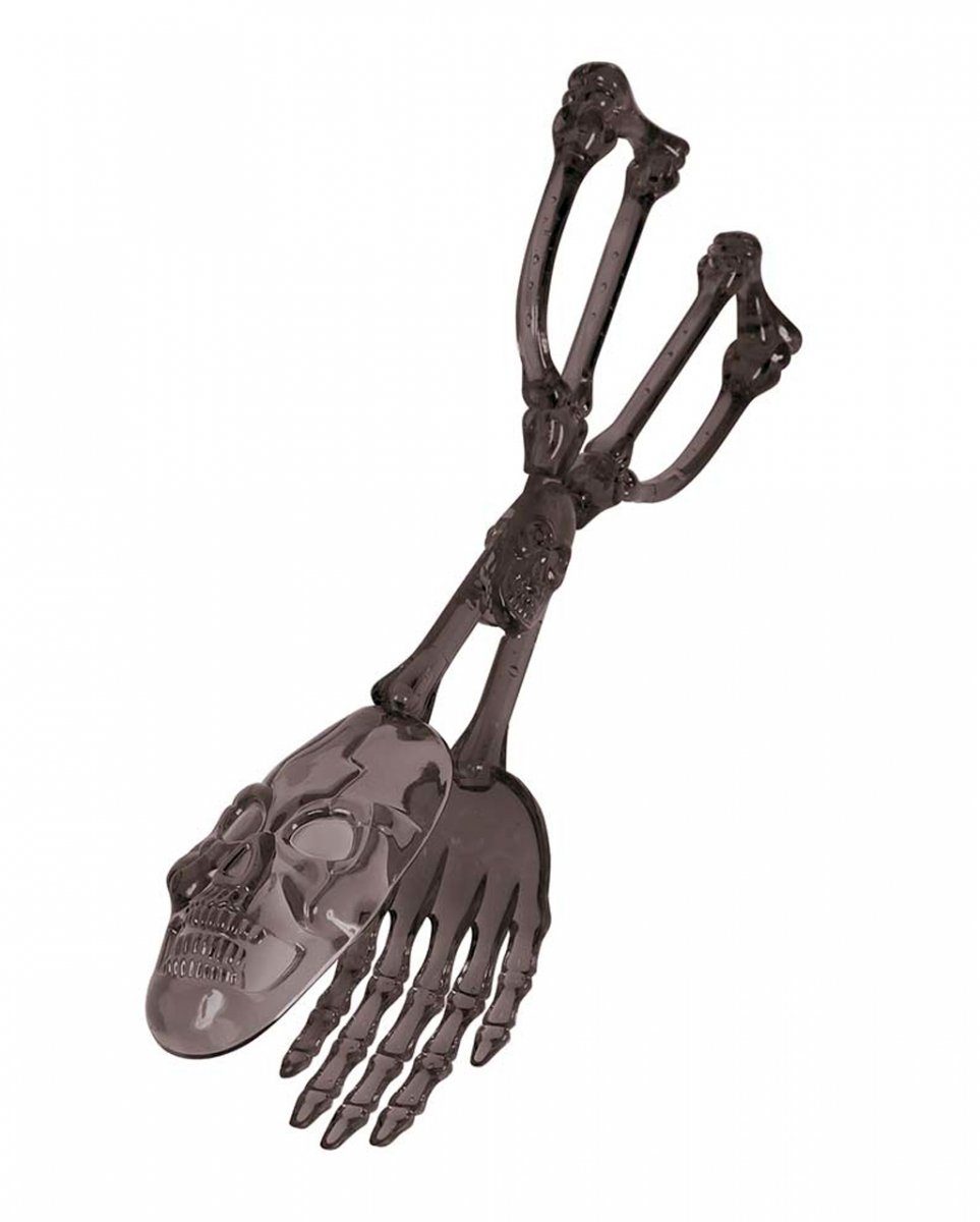 Horror-Shop Dekofigur Skelett Salatbesteck & Gebäckzange 28 cm