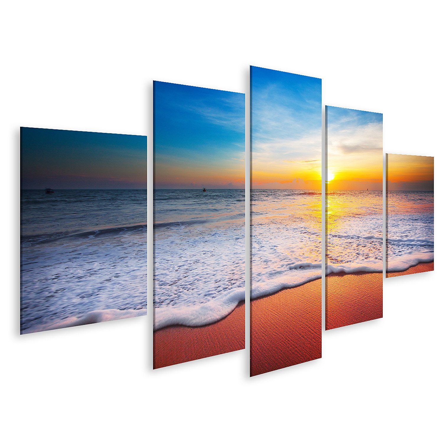 Leinwandbild Sonnenuntergang Meer Sonnenuntergang Meer Bilder