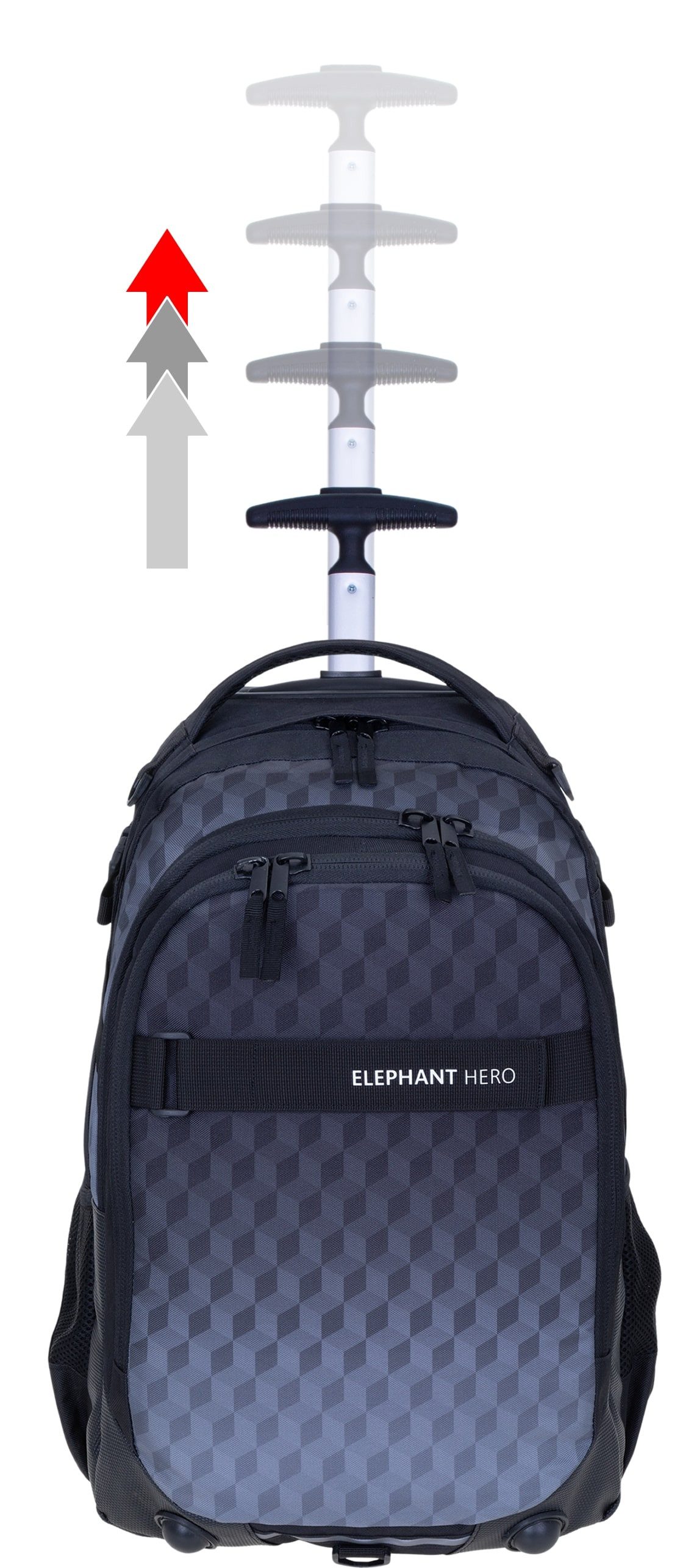 ELEPHANT Schulrucksack Schultrolley Trolley Hero Signature Schulrucksack (3 Teile Set), Rucksacktrolley Schule Rucksack Trolly, Sporttasche, Mäppchen Box +tsm