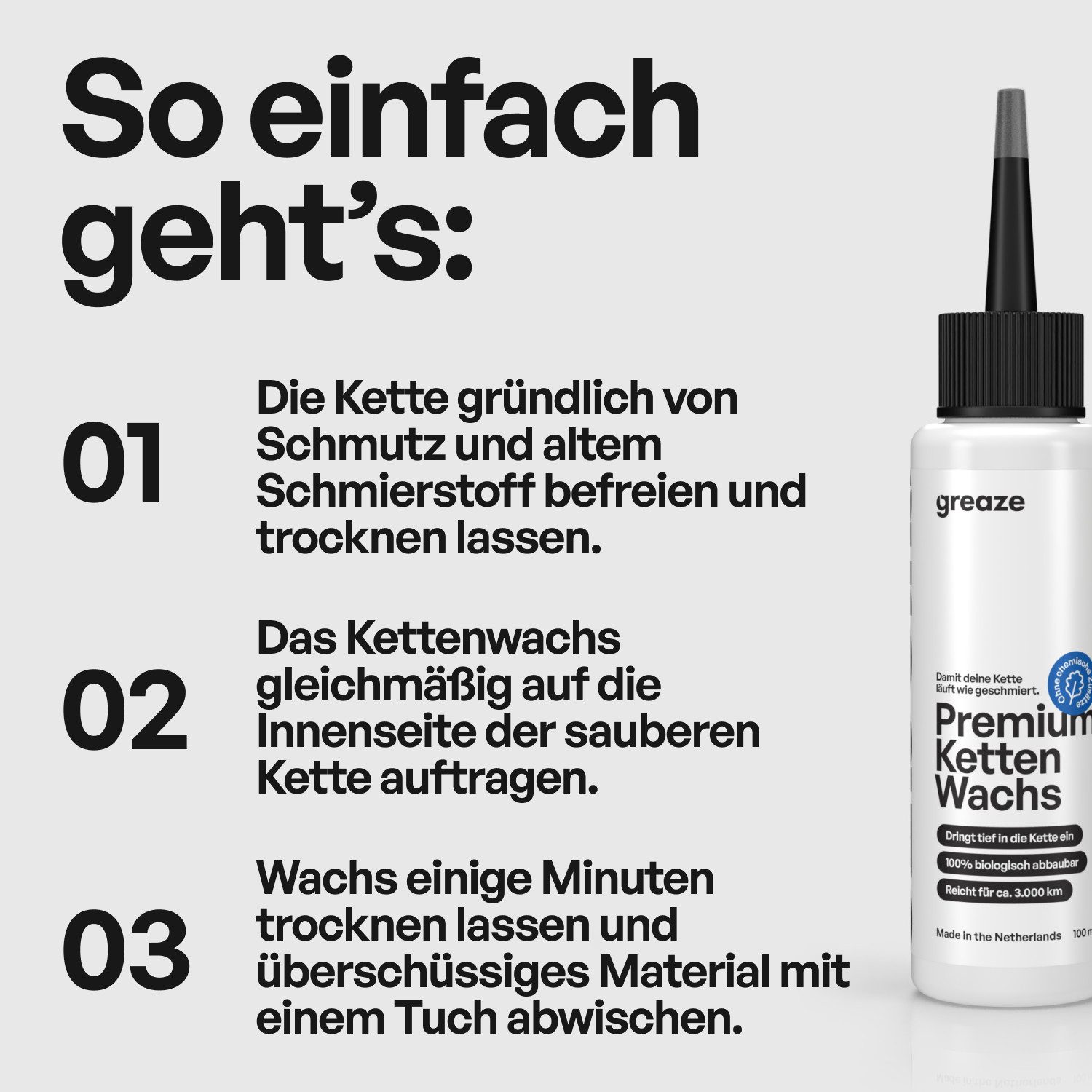 greaze Fahrradketten Fahrrad Reinigungssets Kettenwachs