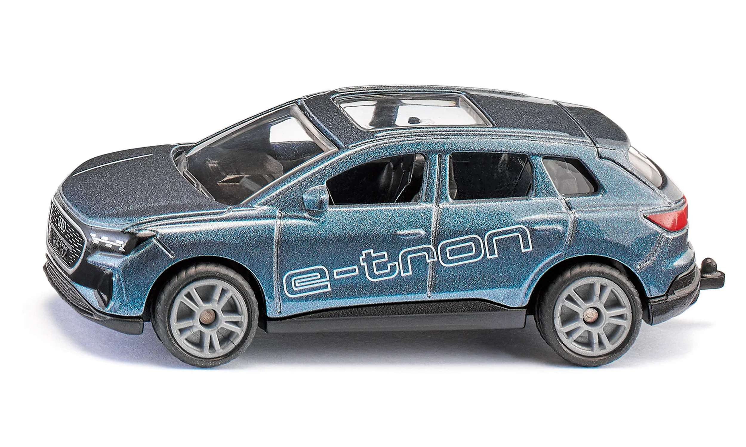 Siku Spielzeug-Auto Audi Q4 e-tron SUV Modell mit Anhängerkupplung, Anhängerkupplung, realistische Lackierung, Metall-Karosserie