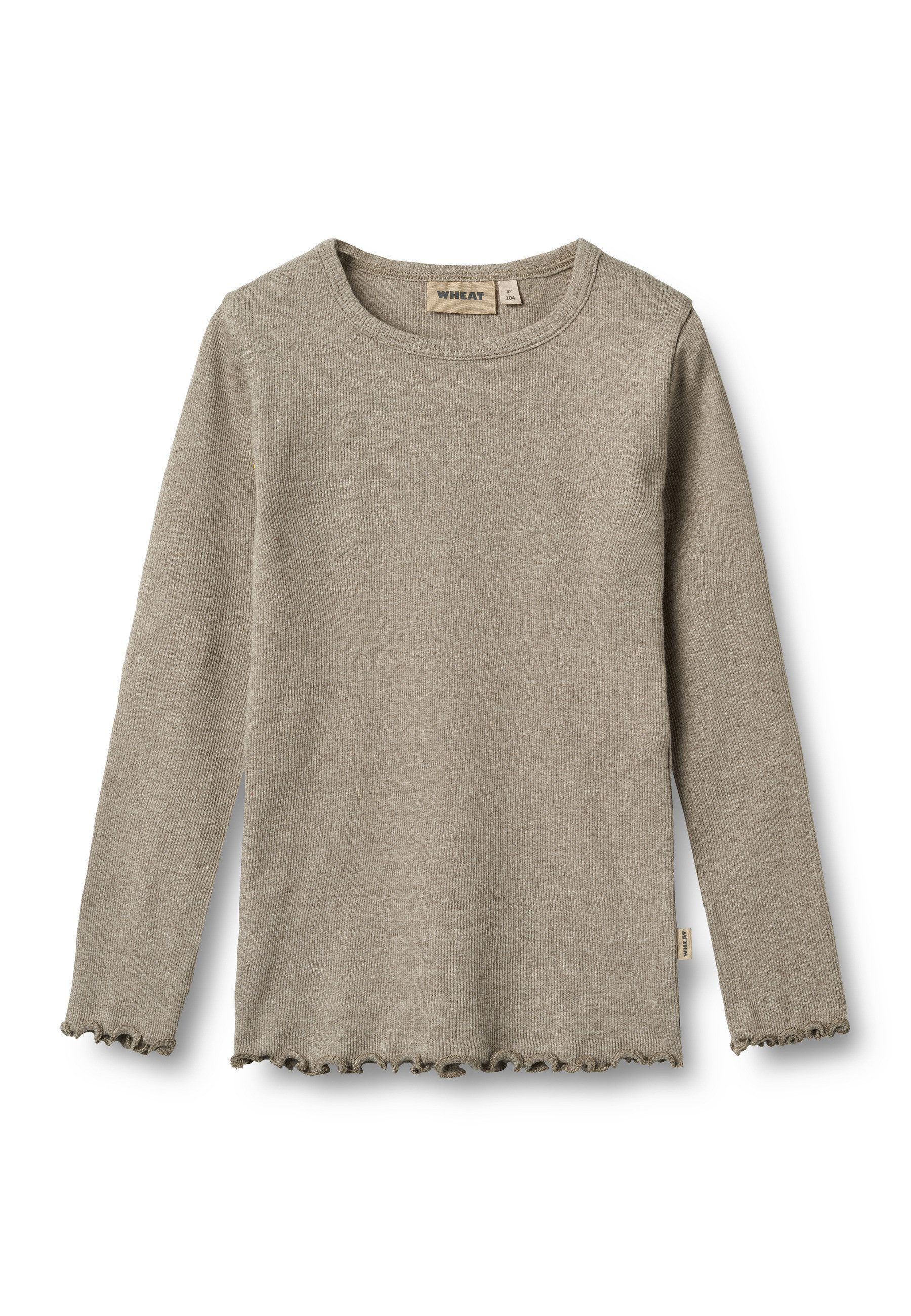 WHEAT Longsleeve WHEAT Rippen T-Shirt L/S Ida (1-tlg)