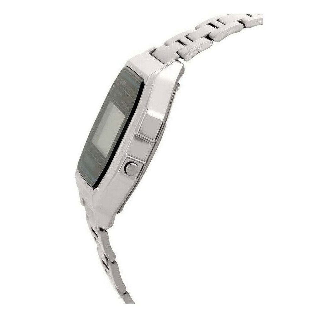 CASIO Digitaluhr CASIO Armbanduhr digital, wasserfest, Vintage, Edelstahl, silber (A158 A158WA-1DF, (1-tlg)