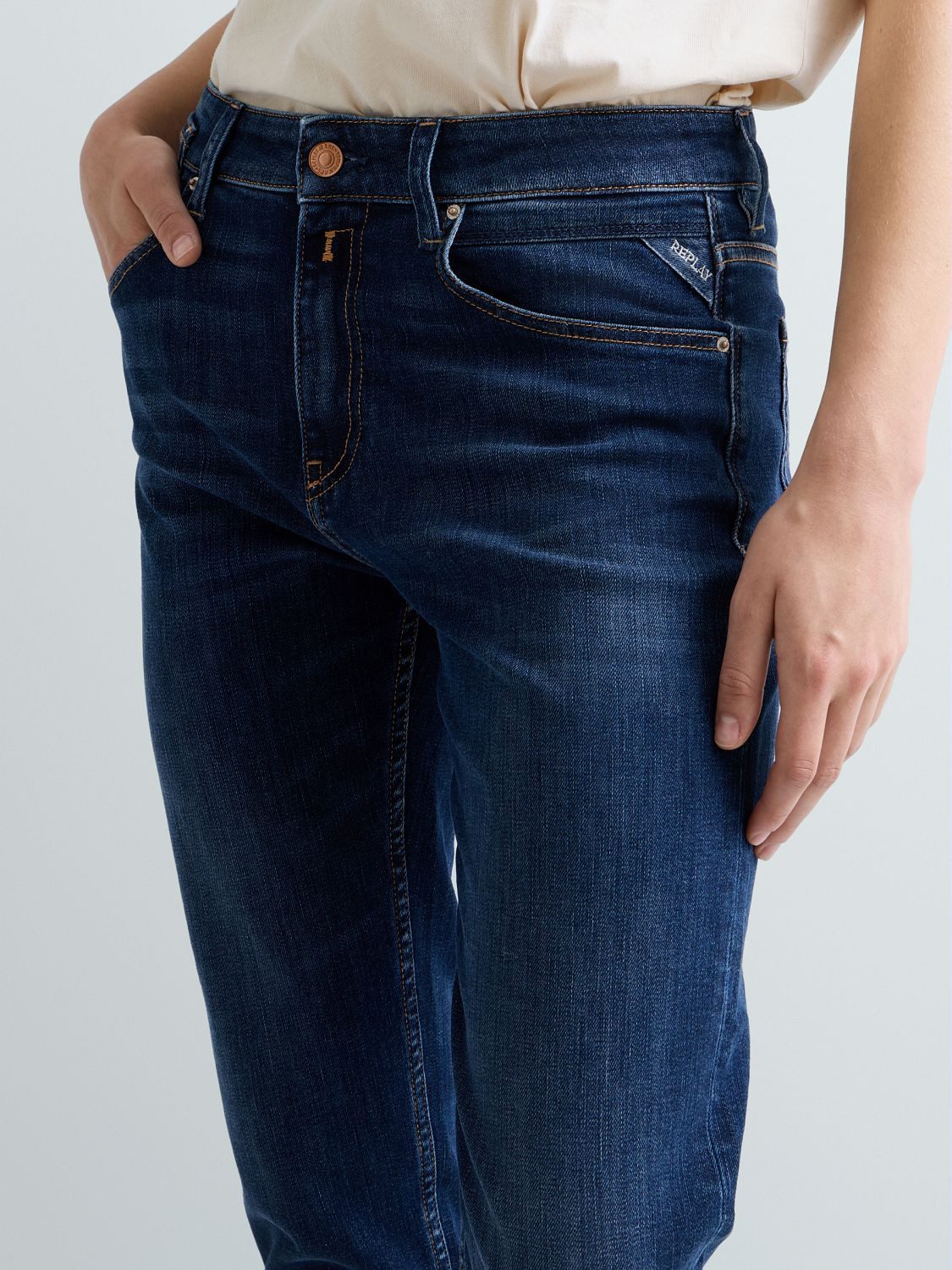 Replay Slim-fit-Jeans MARTY mit leichter Waschung